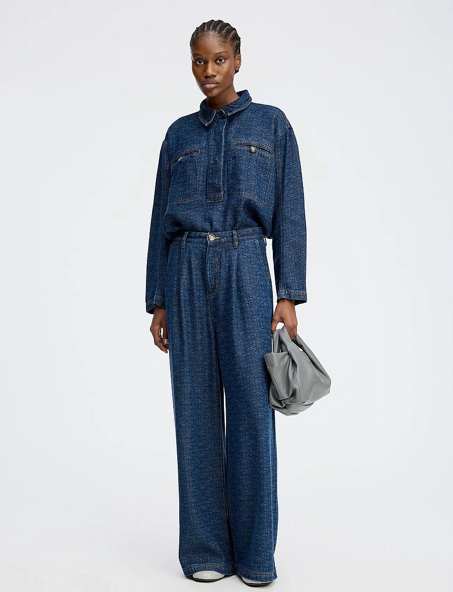 Munthe - RUXA - jeanshemden - indigo - 0