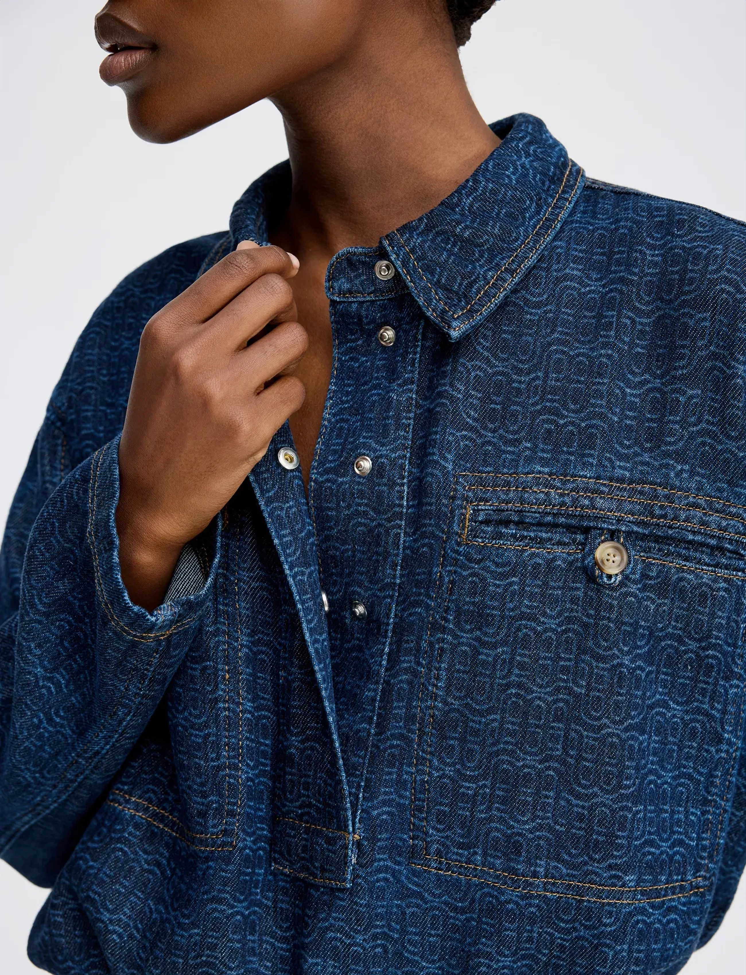 Munthe - RUXA - denimskjorter - indigo - 4