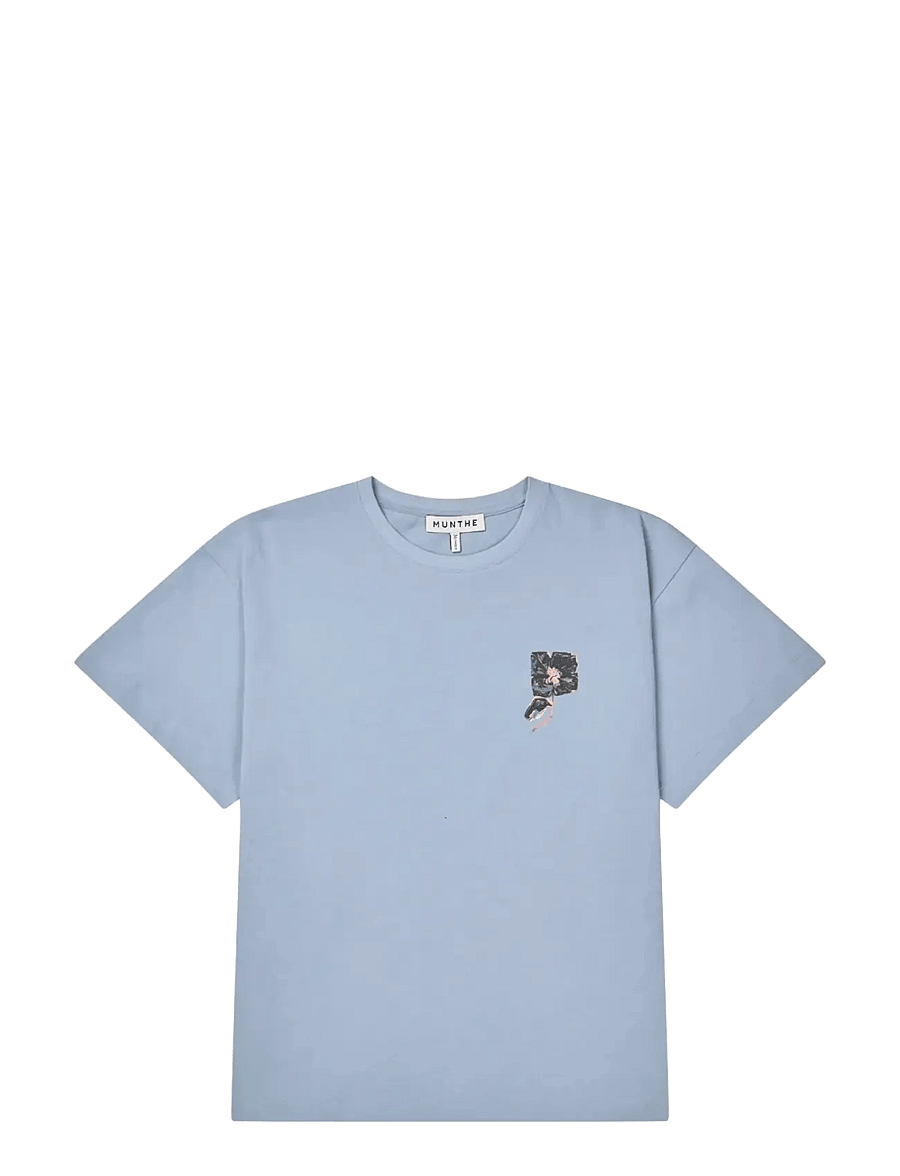 Munthe - RUBIO - t-shirts - blue - 1