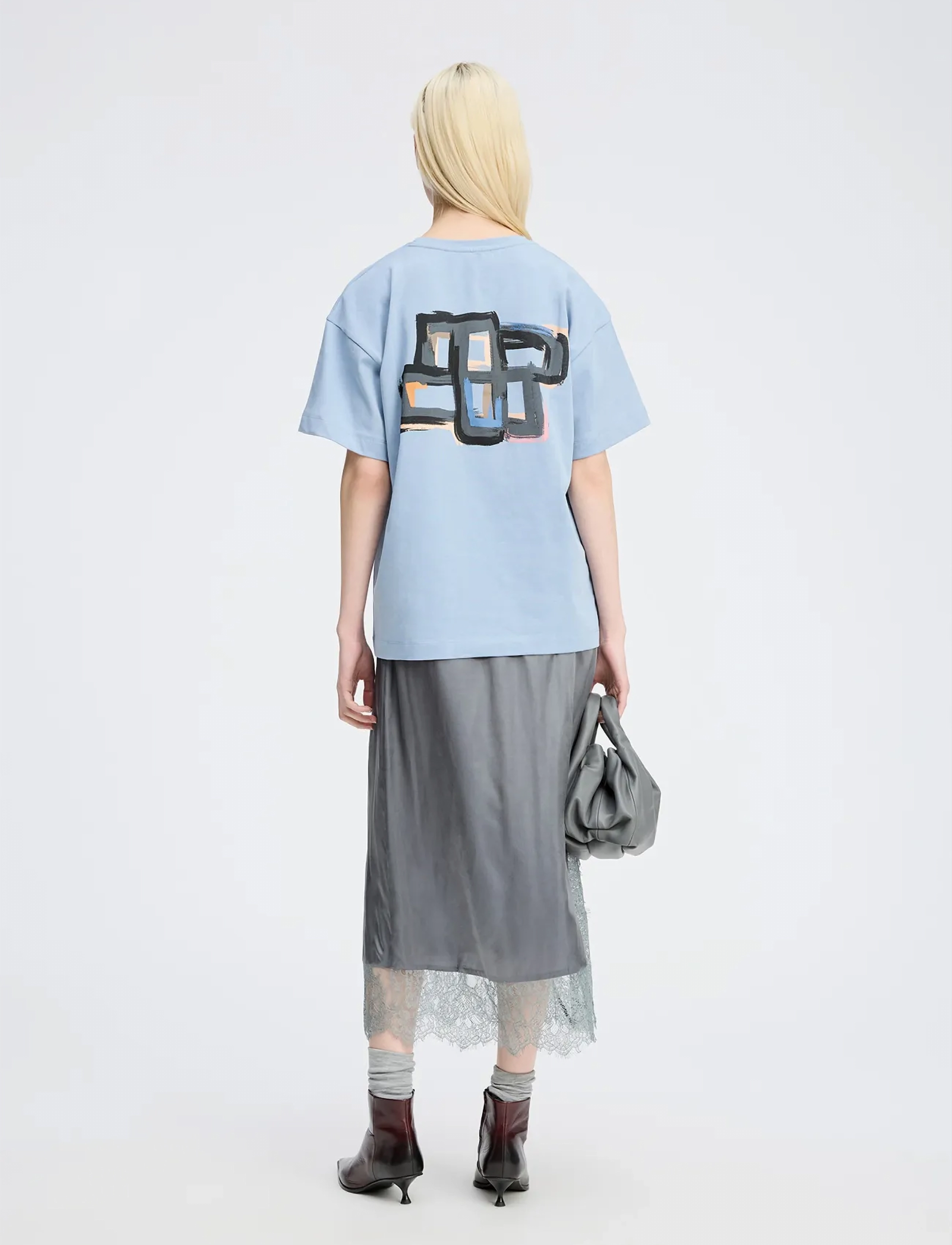 Munthe - RUBIO - t-shirts - blue - 3