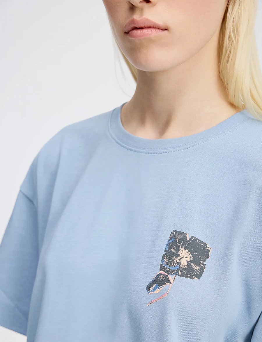 Munthe - RUBIO - t-shirts - blue - 4