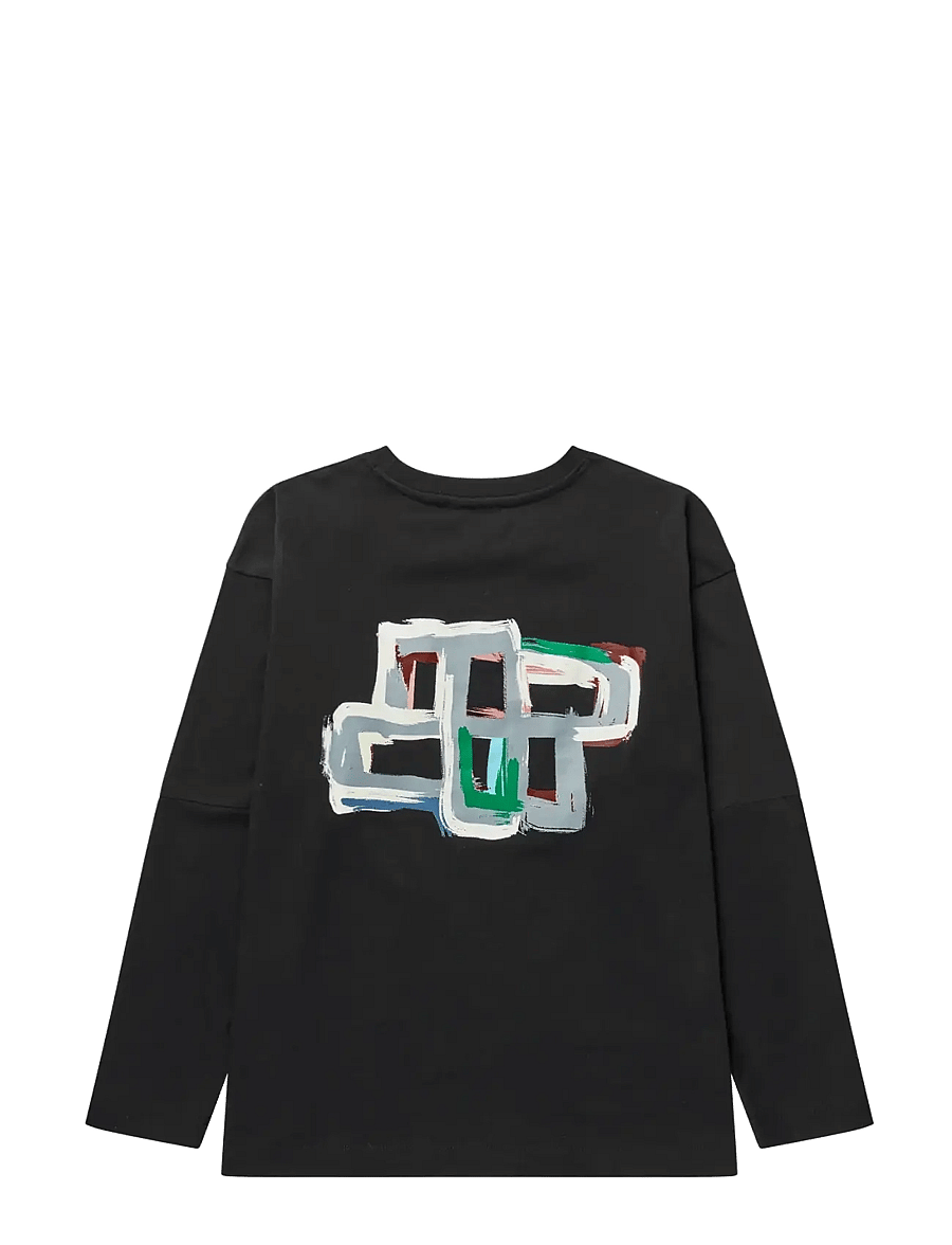 Munthe - ROOMU - pikkade varrukatega topid - black - 2