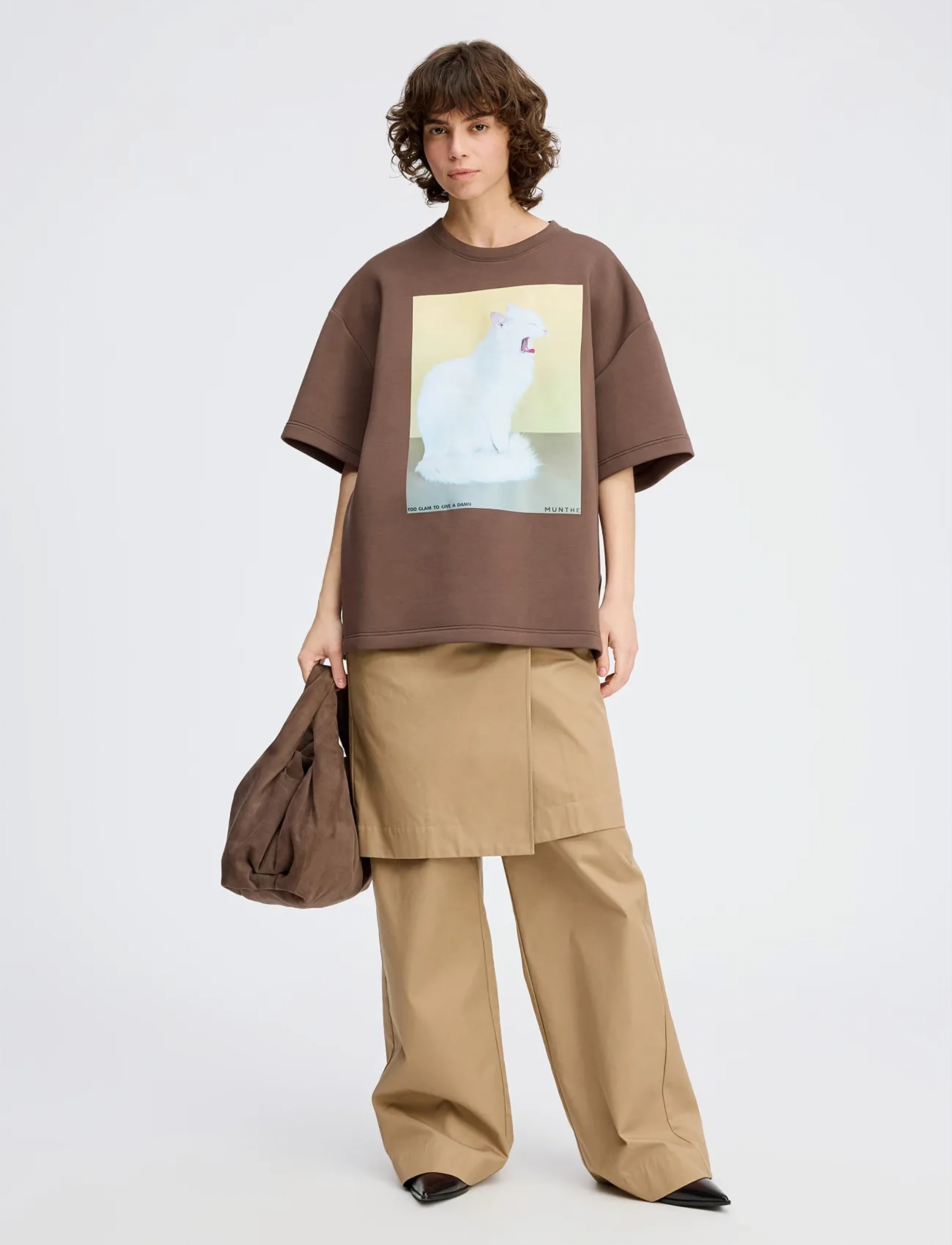 Munthe Raploi, 40, T-shirts & Oberteile, Braun - Short-sleeved, Frauen