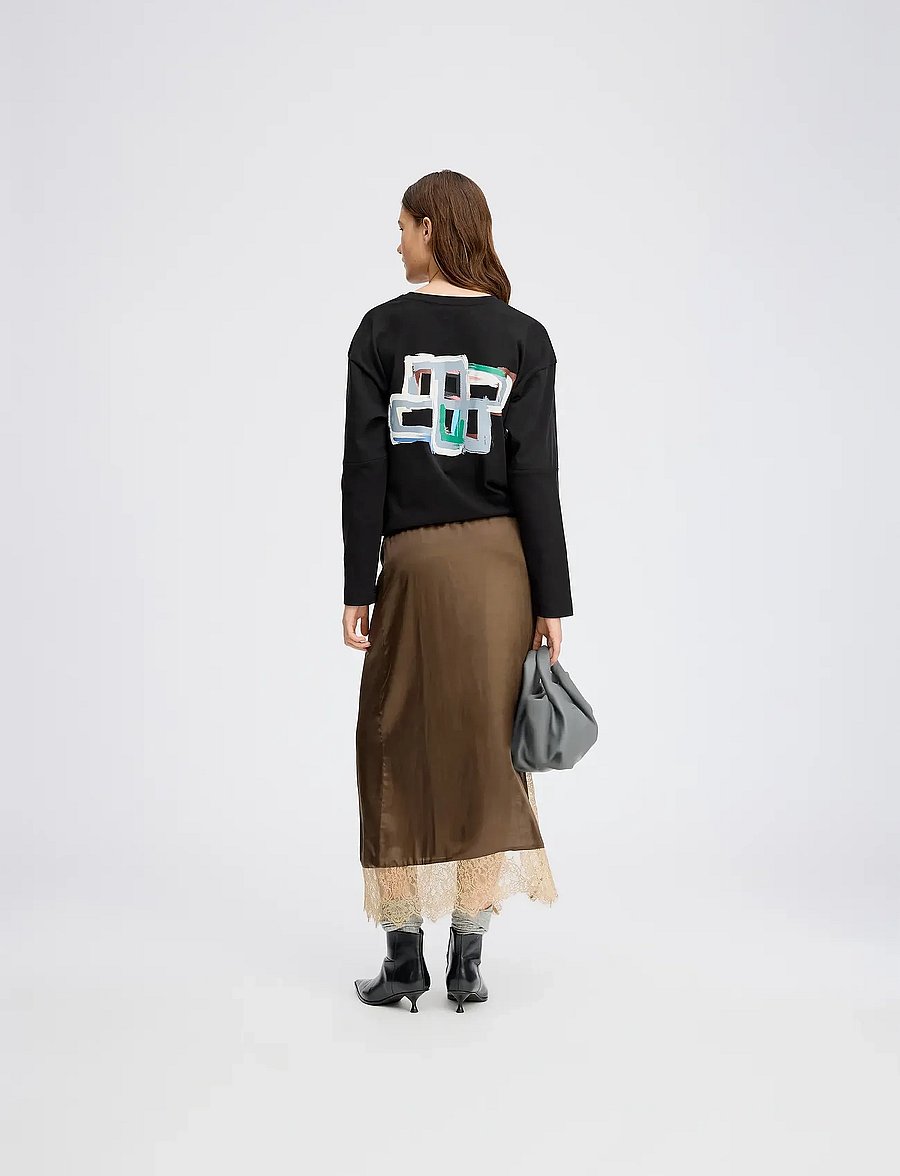 Munthe - RAVN - satinkjolar - brown - 2