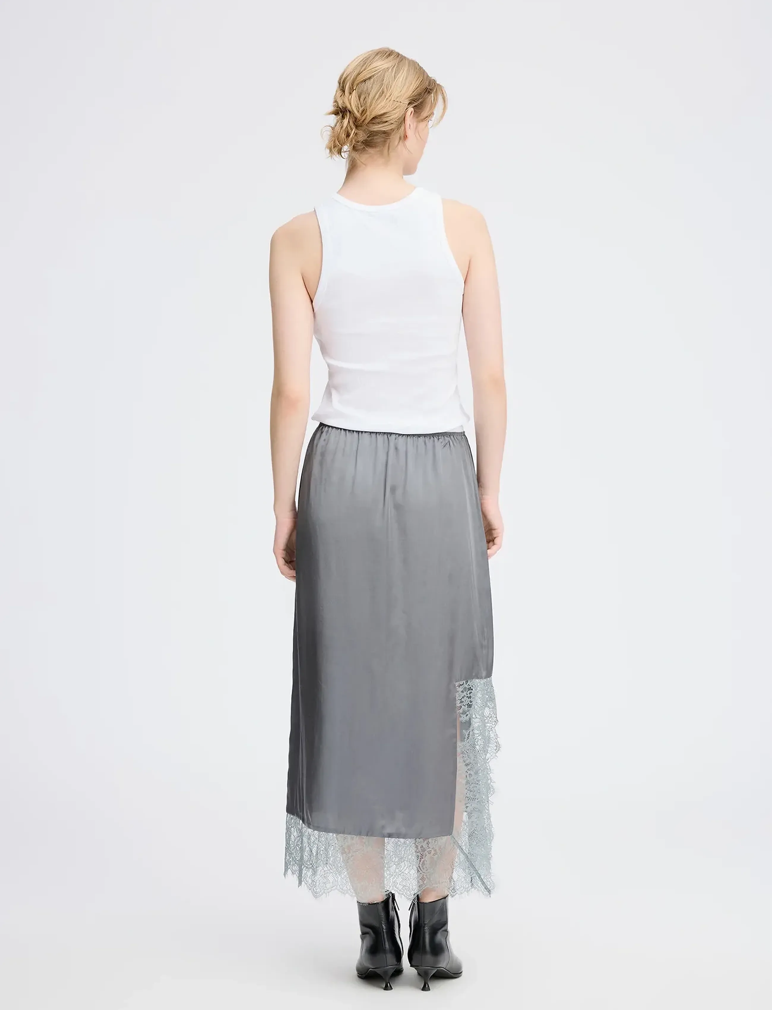 Munthe - RAVN - satinkjolar - grey - 2