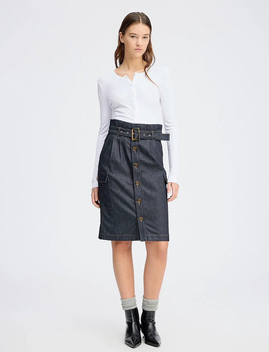 Munthe - RAINA - jeansröcke - indigo - 0