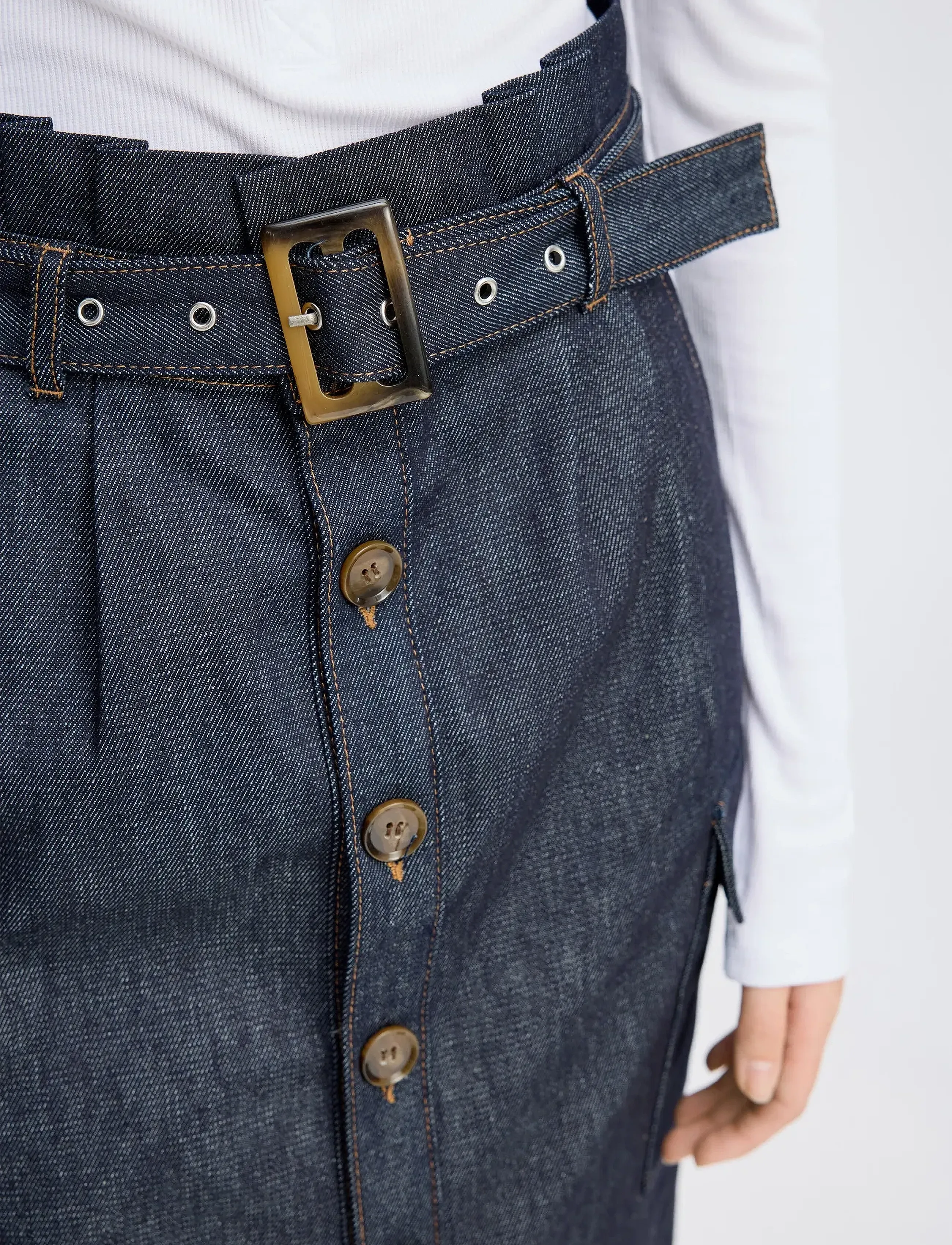 Munthe - RAINA - midi nederdele - indigo - 4