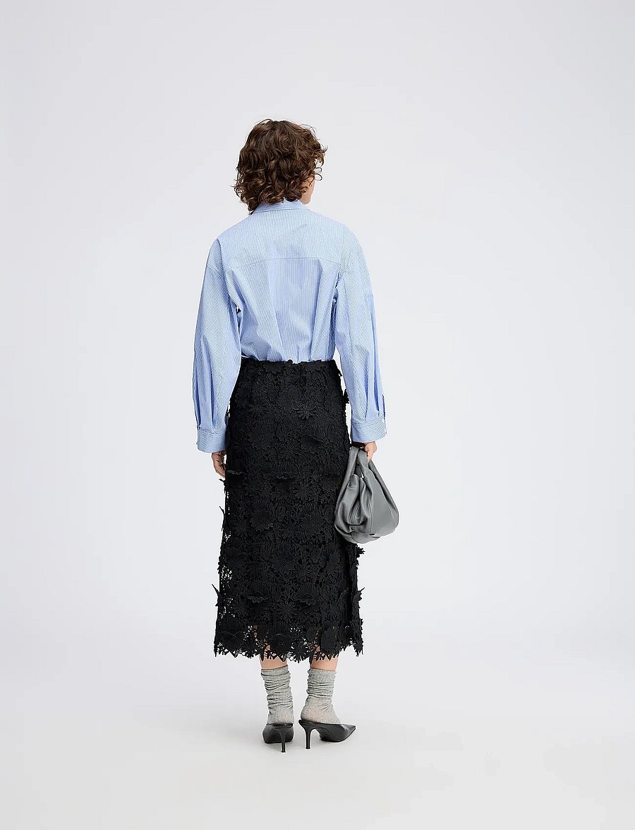 Munthe - POMI - midi-röcke - black - 2