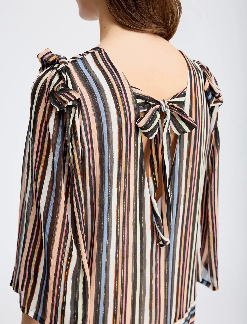 Munthe - RIFFY - midi kjoler - stripe black - 5