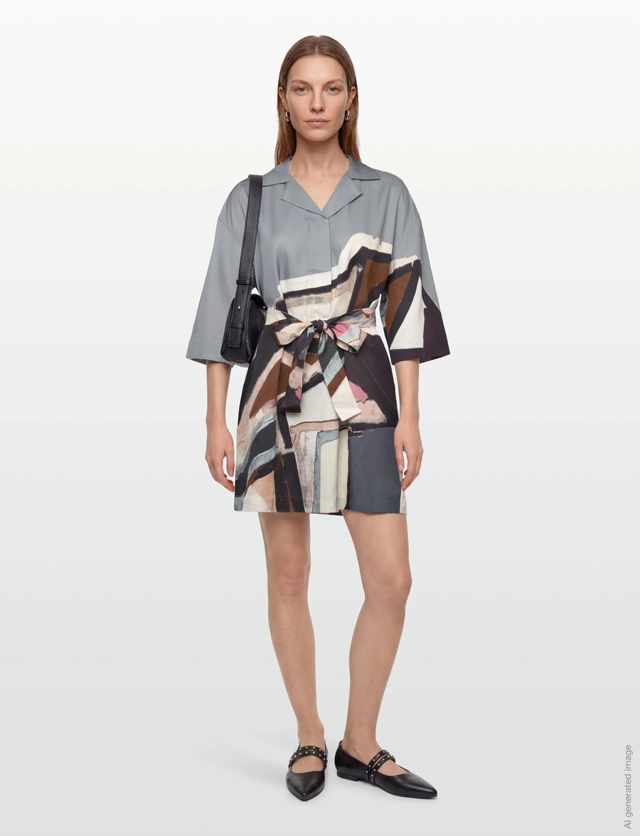 Munthe - RATANA - skjortklänningar - grey - 0