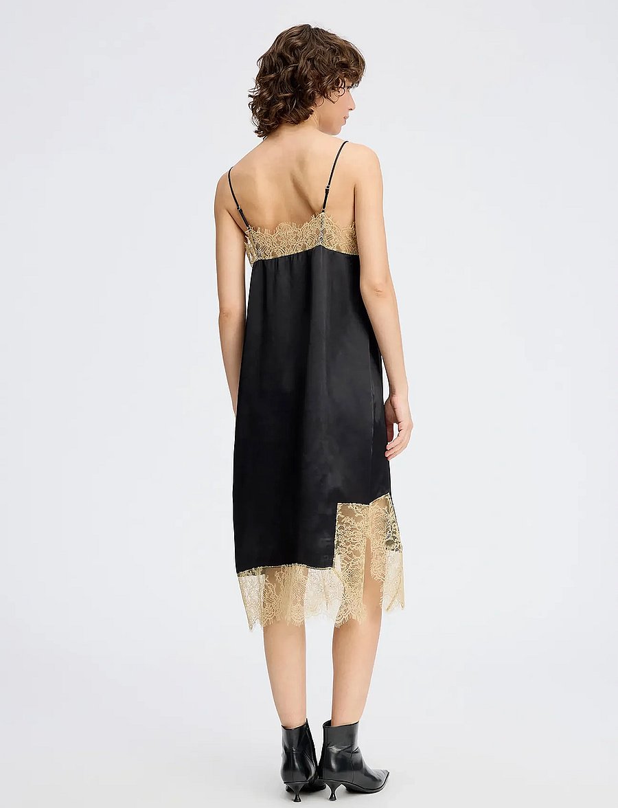 Munthe - ROCCO SLIP - midi jurken - black - 2