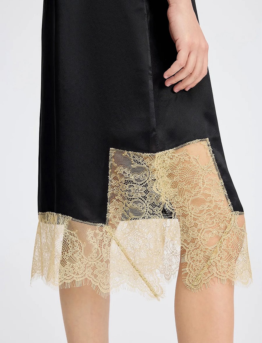 Munthe - ROCCO SLIP - midi jurken - black - 3