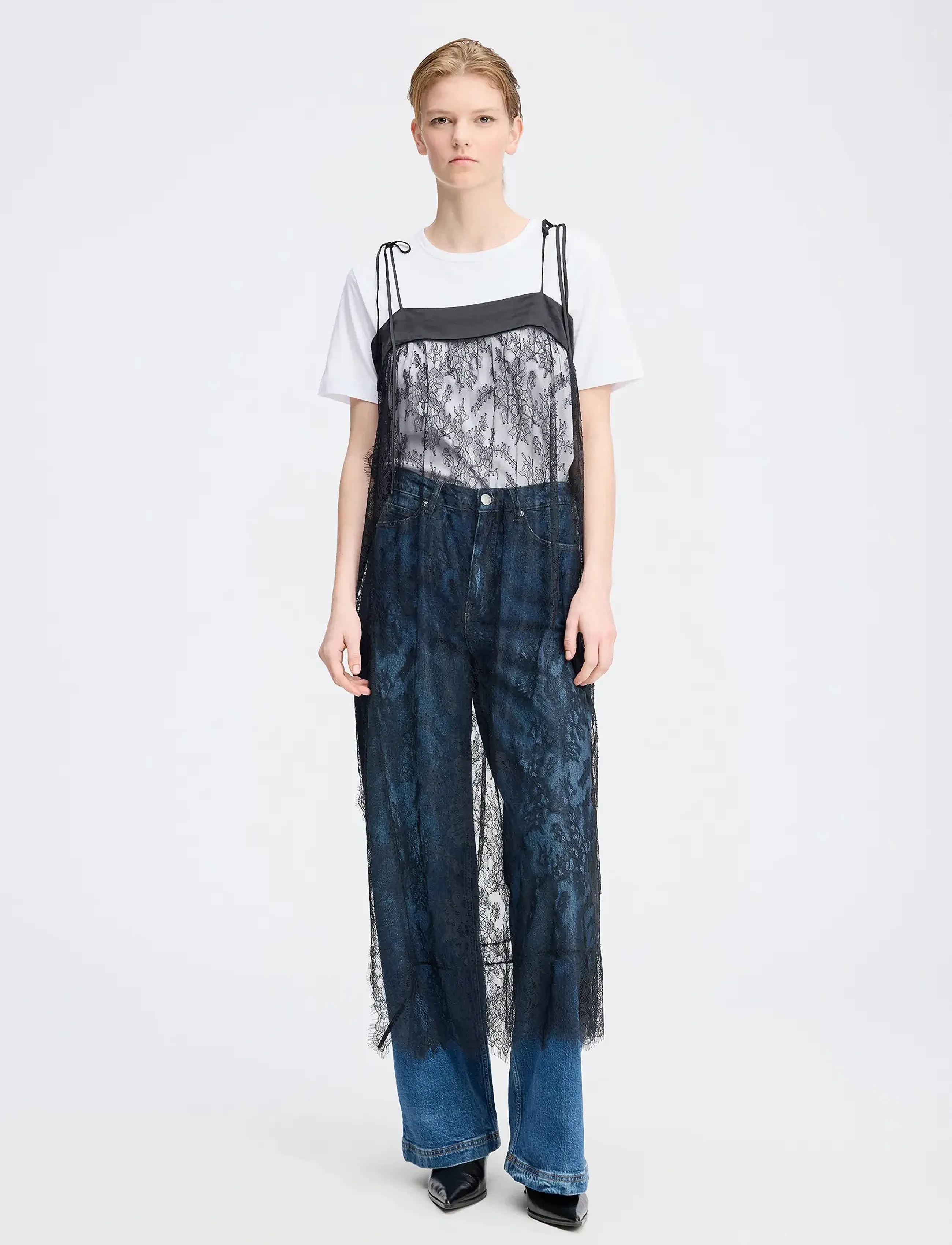 Munthe ROCCO LACE - Clothing - BLACK / black
