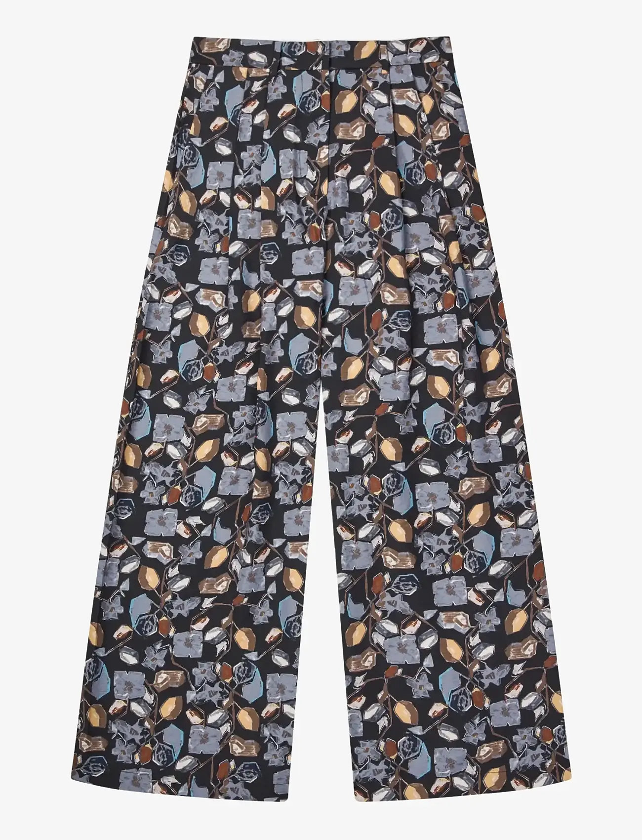 Munthe - FAICUS - hosen mit weitem bein - black - 1