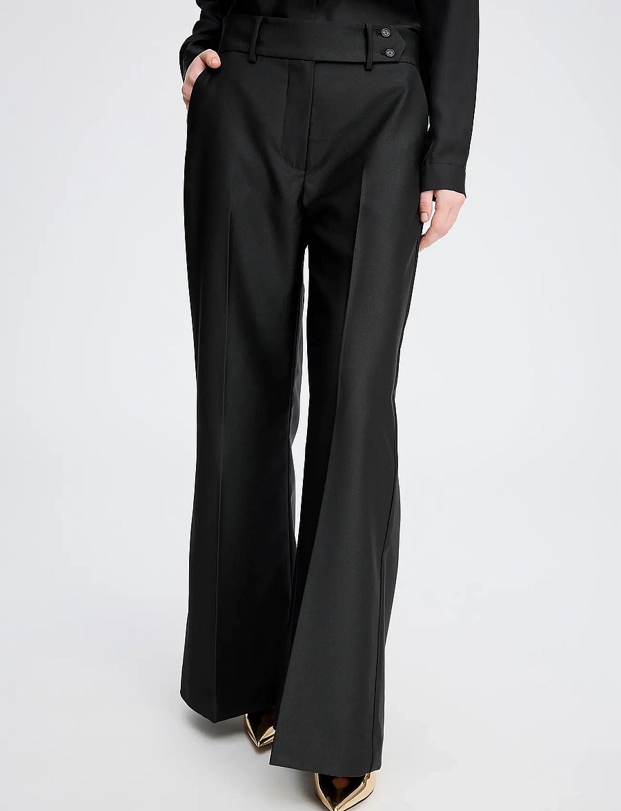 Munthe - RADINE - hosen mit weitem bein - black - 3