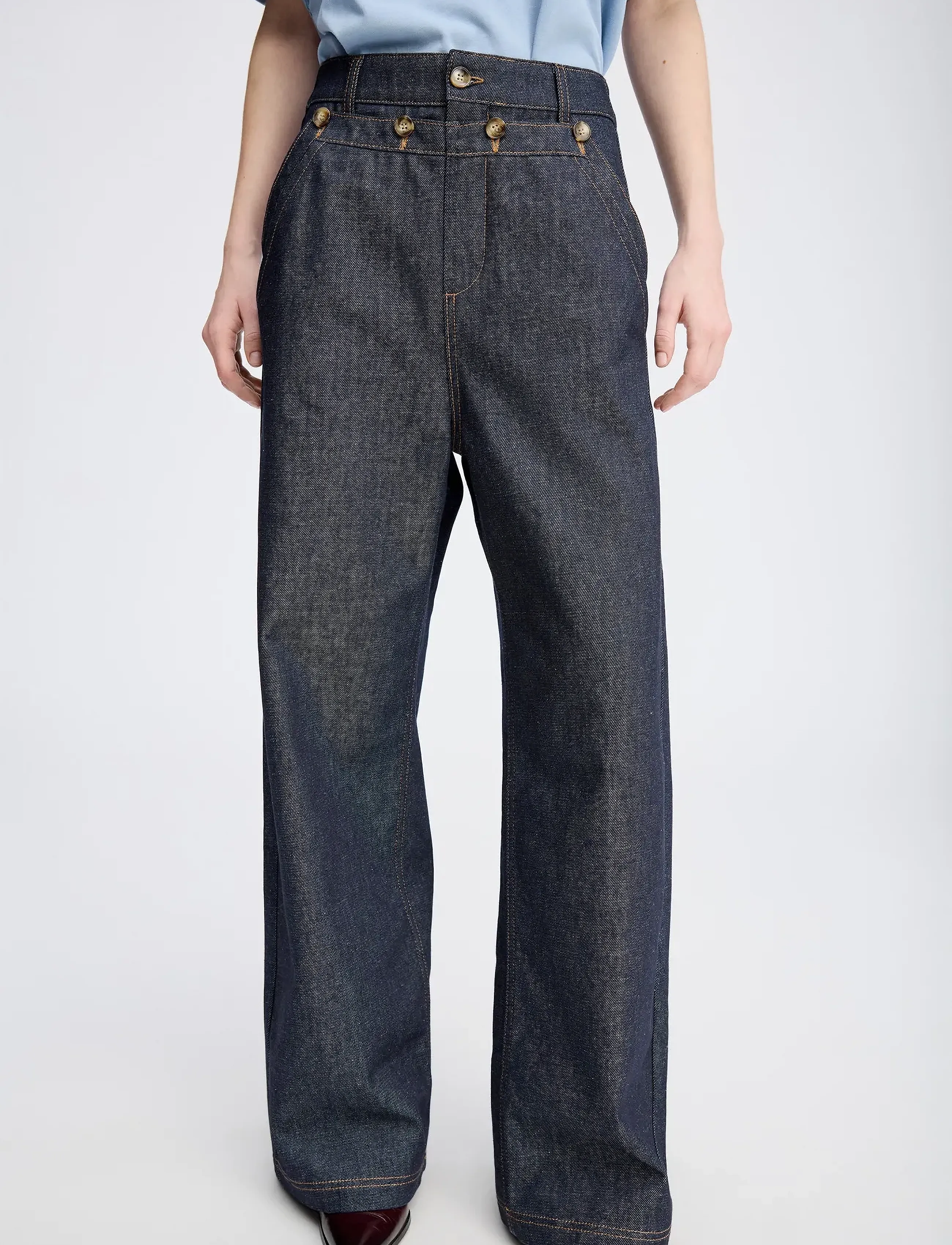 Munthe - RUPERT - sirge säärega teksad - indigo - 3