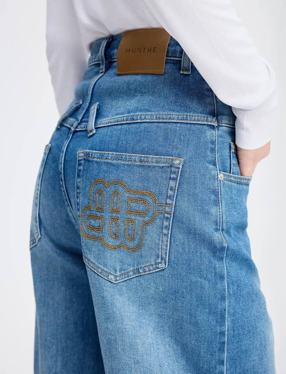 Munthe - ROSH - straight jeans - blue - 5