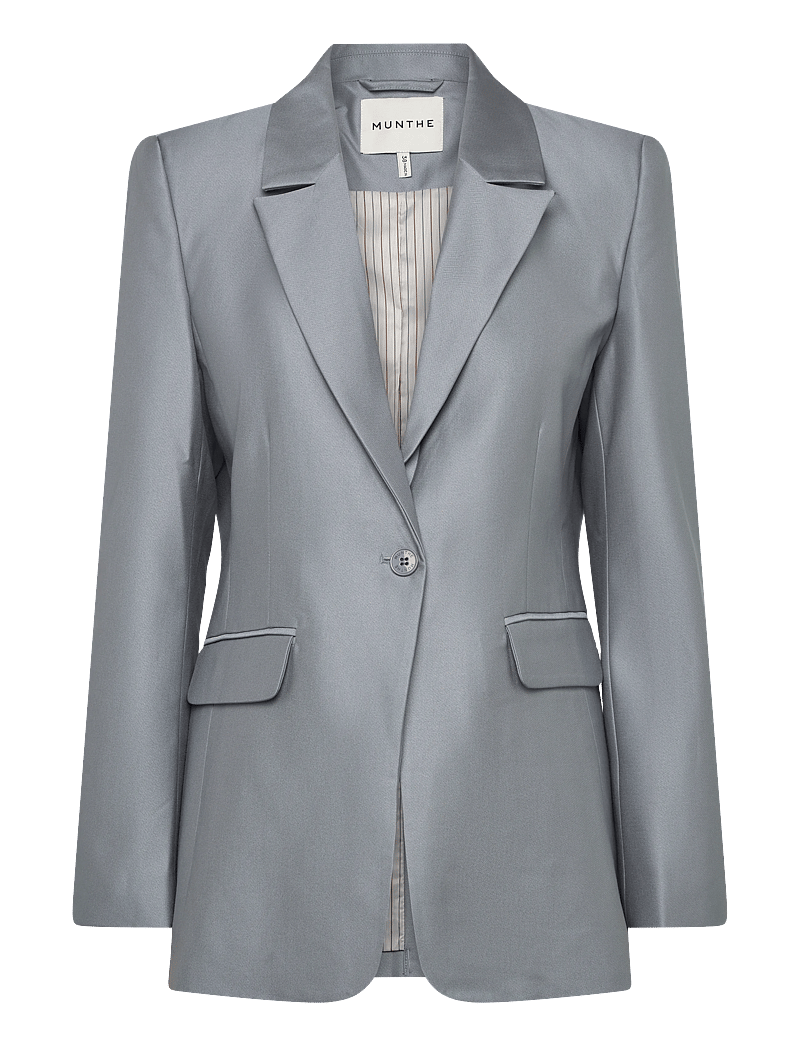 Munthe - RILLO - einreihige blazer - grey - 0