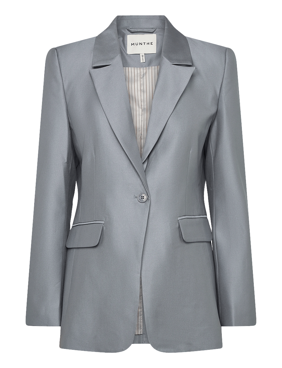 Munthe - RILLO - einreihige blazer - grey - 0