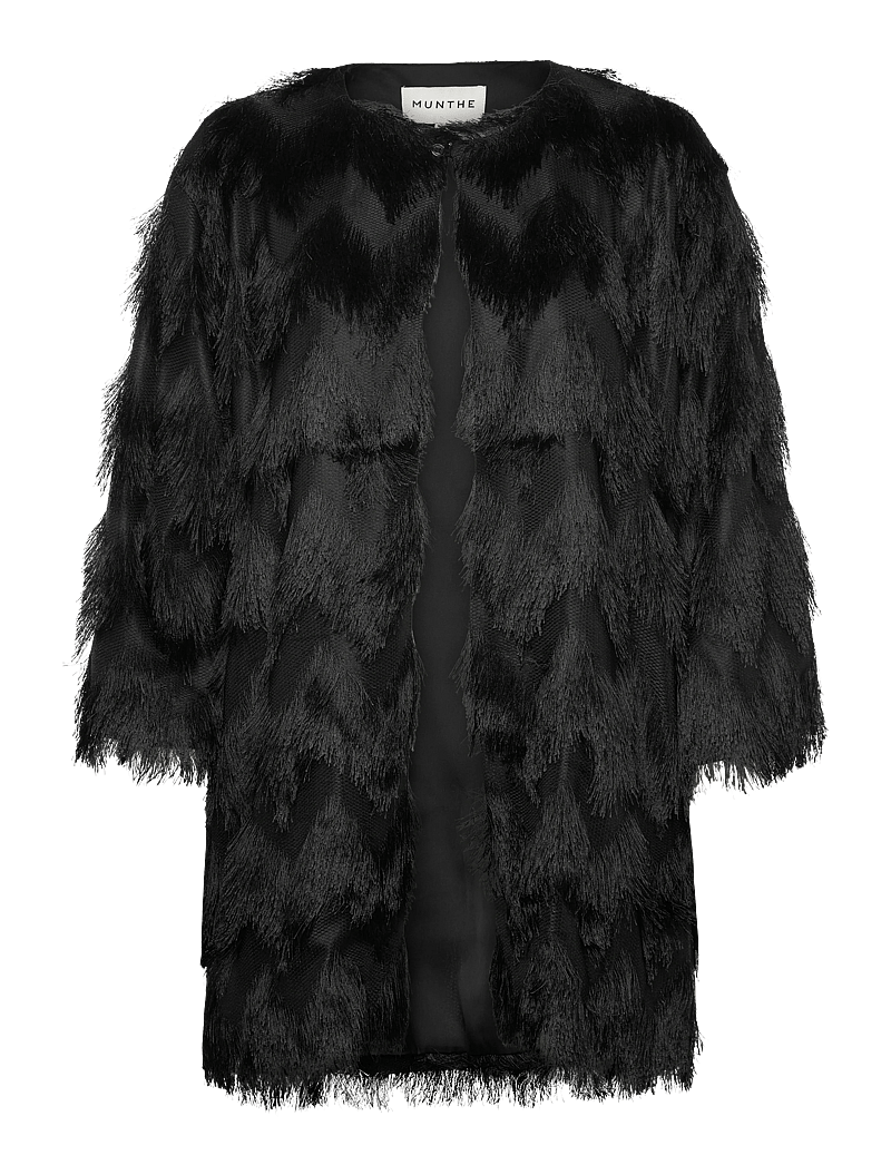 Munthe - ROSEVILLA - kunstpelz - black - 0