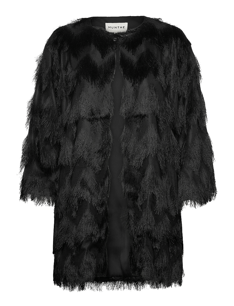 Munthe - ROSEVILLA - kunstpelz - black - 0