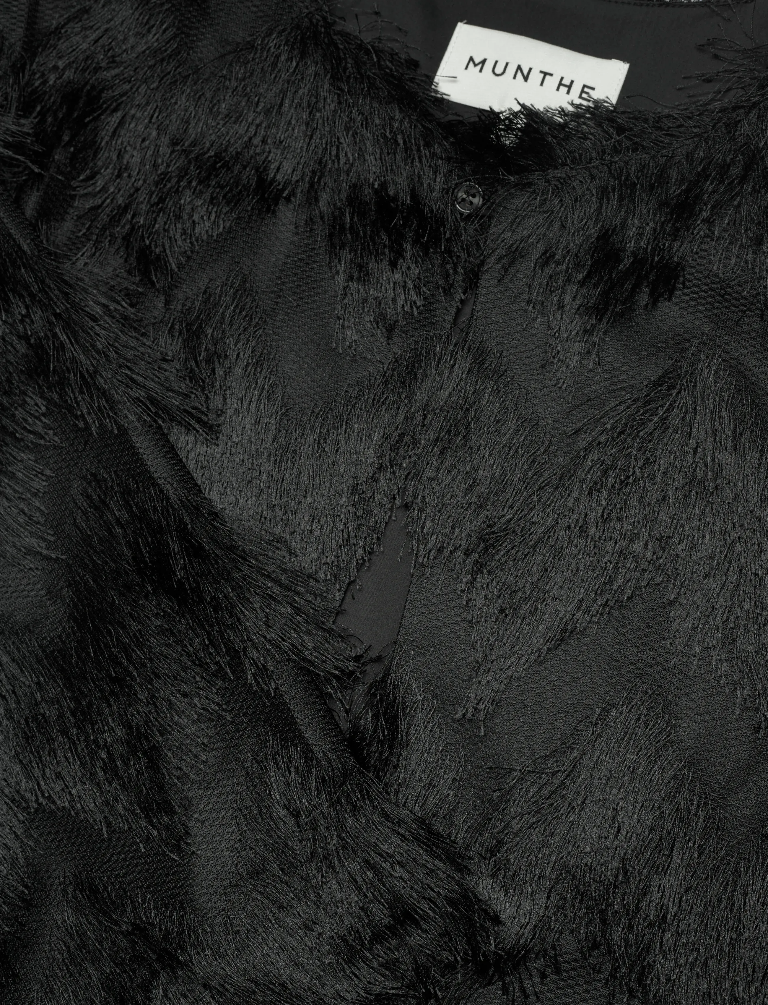 Munthe - ROSEVILLA - kunstpelz - black - 2