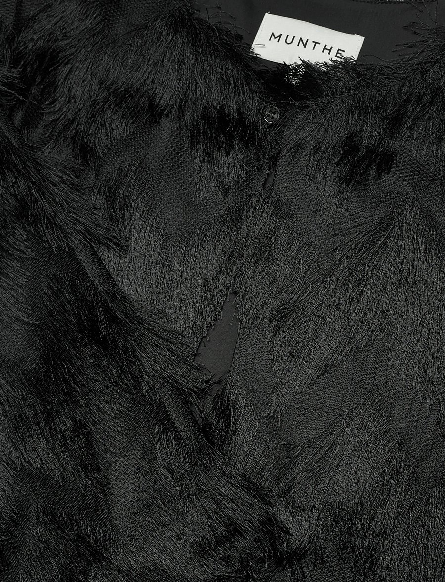 Munthe - ROSEVILLA - kunstpelz - black - 2