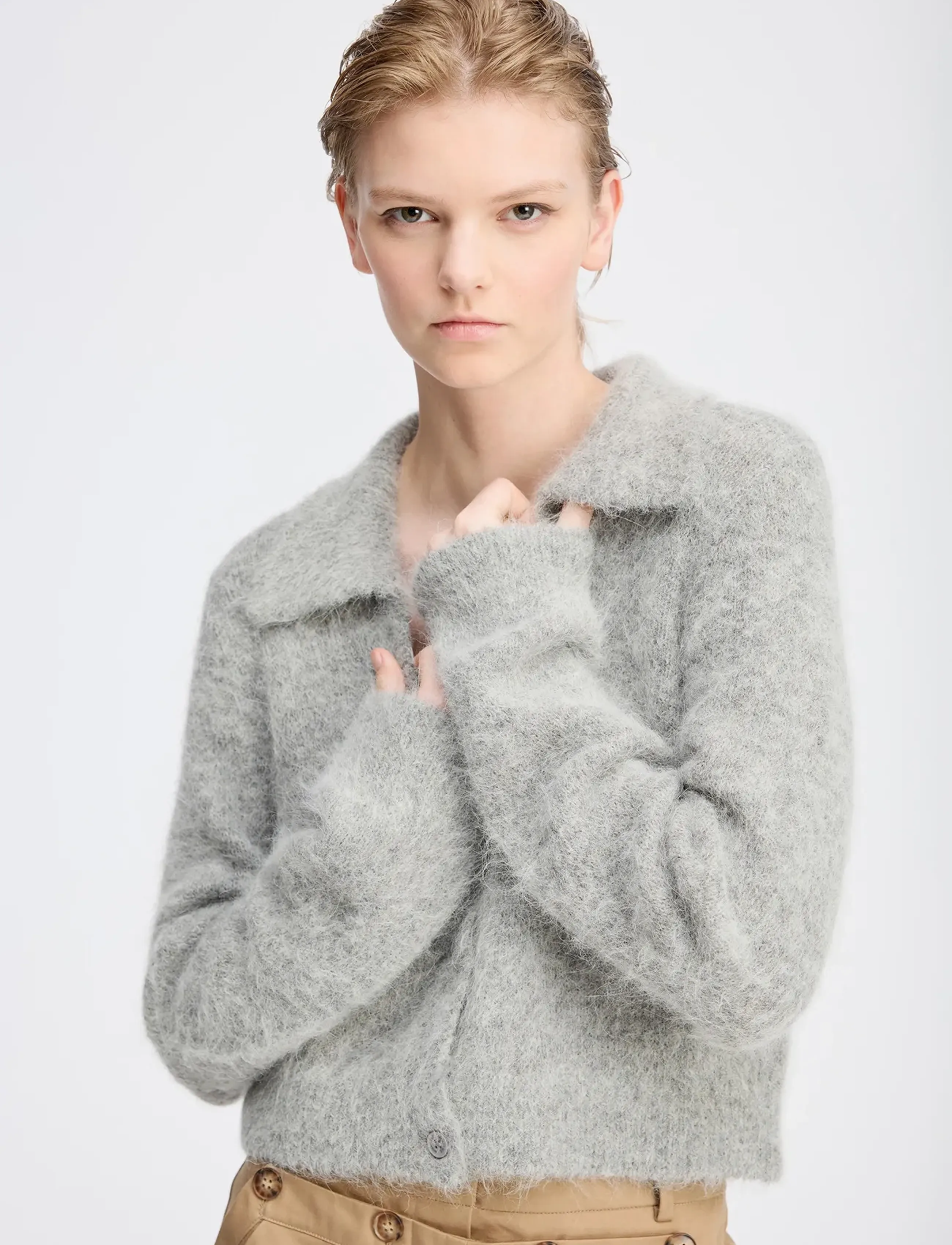 Munthe - ROXAS - cardigans - grey - 3