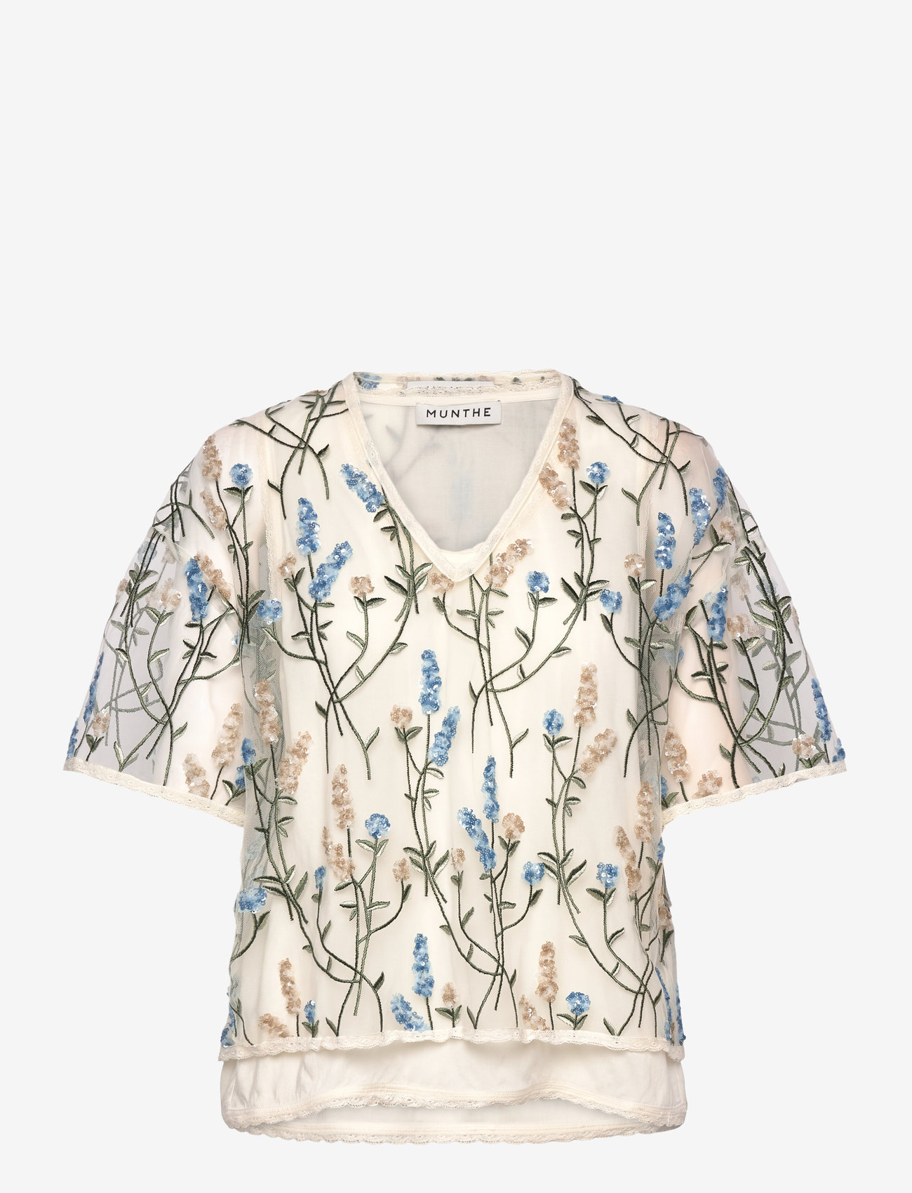 Munthe - ULFIN - short-sleeved blouses - white - 0