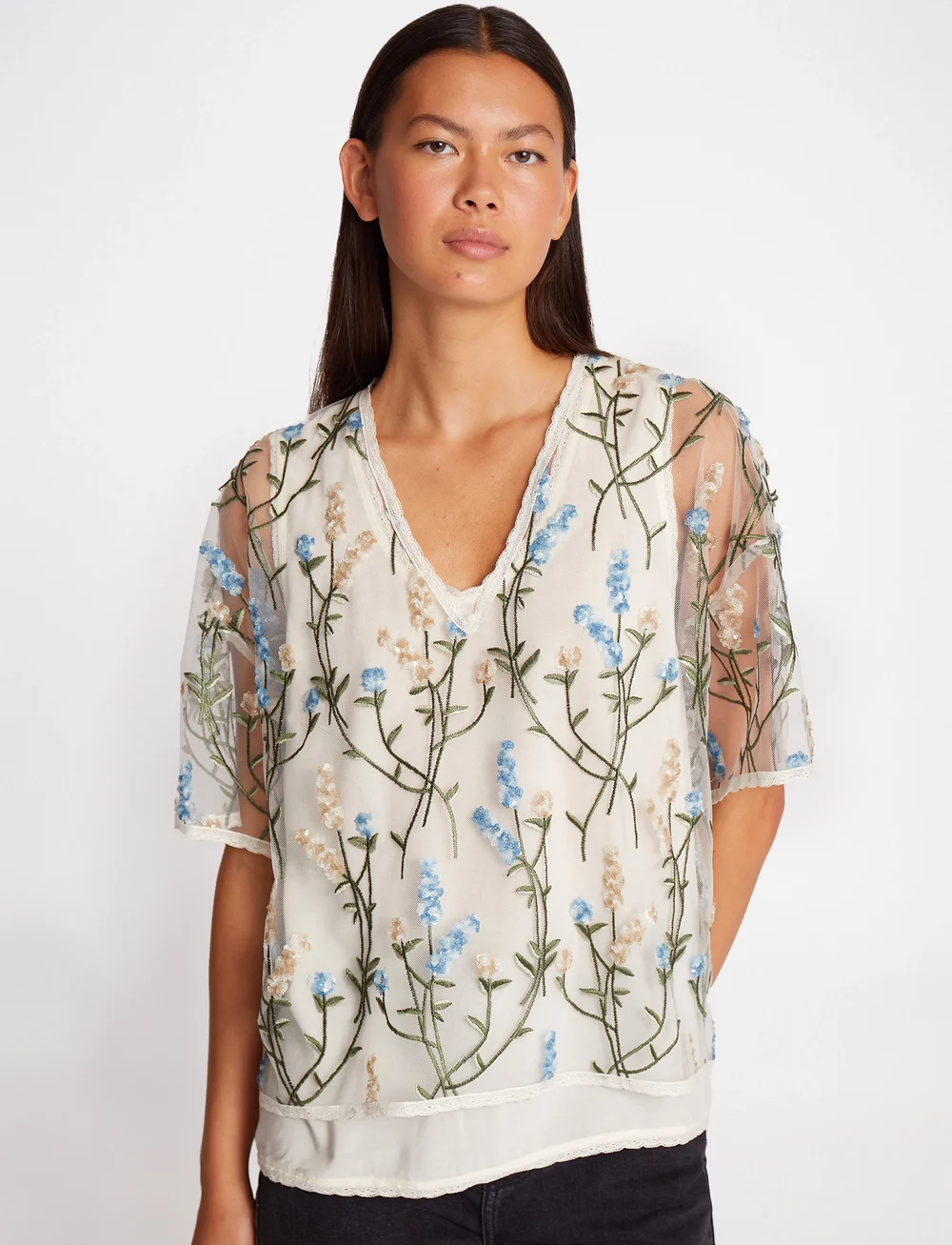 Munthe - ULFIN - palaidinės trumpomis rankovėmis - white - 0