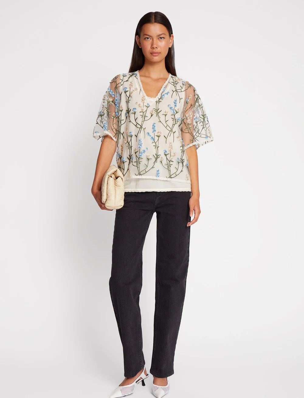 Munthe - ULFIN - palaidinės trumpomis rankovėmis - white - 5