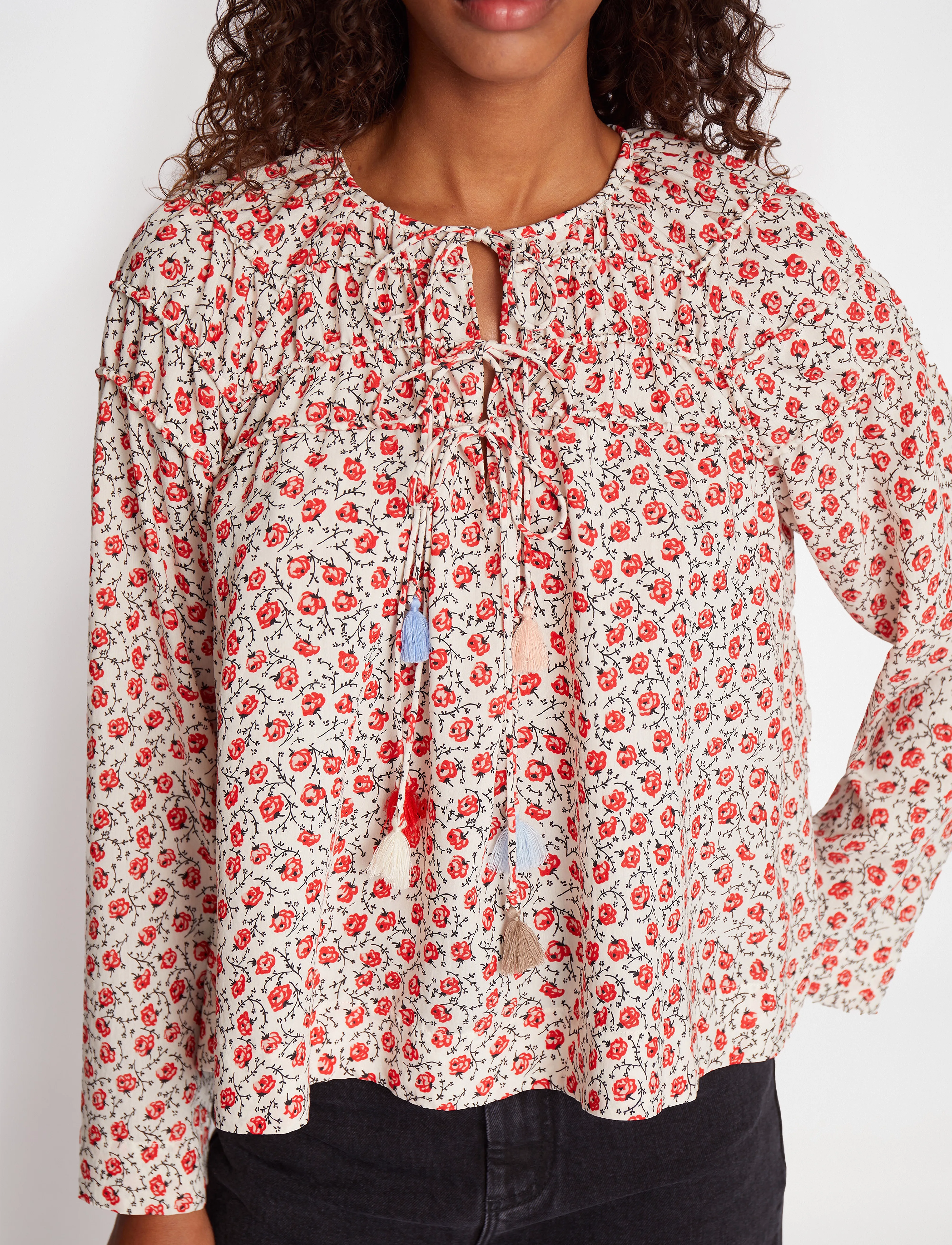 Munthe - UZZA - pitkähihaiset puserot - red - 4