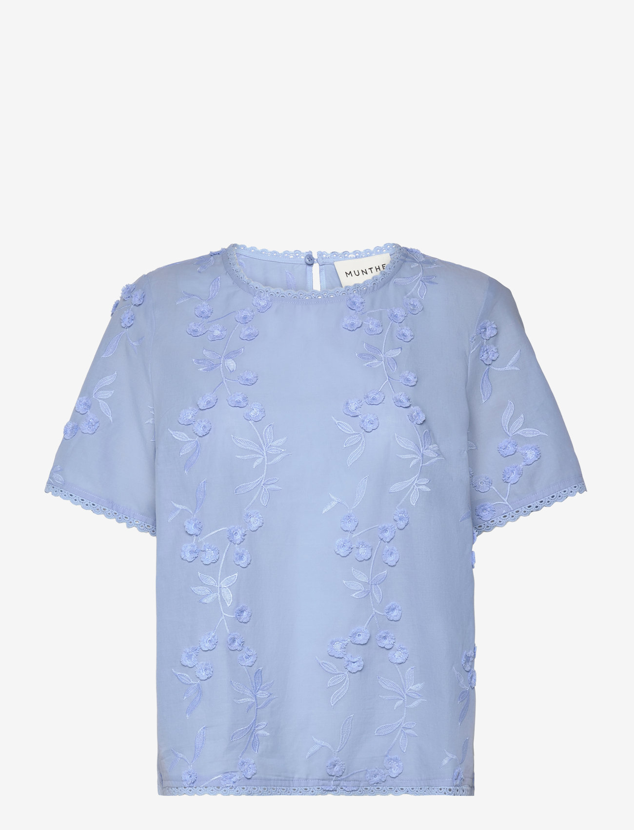 Munthe - UASTA - lühikeste varrukatega pluusid - blue - 1