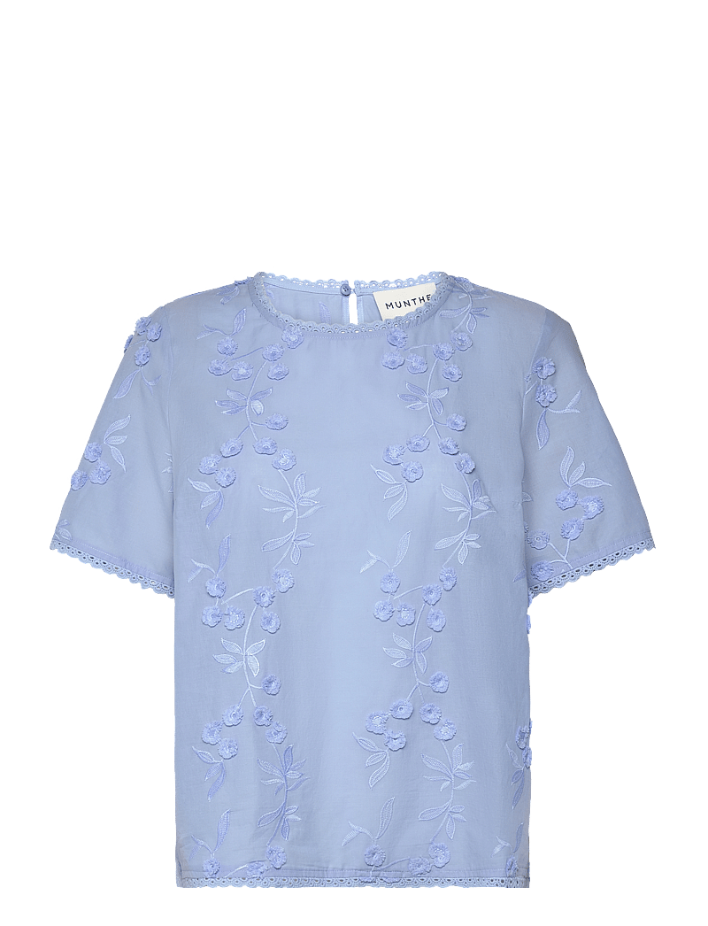 Munthe - UASTA - lühikeste varrukatega pluusid - blue - 1