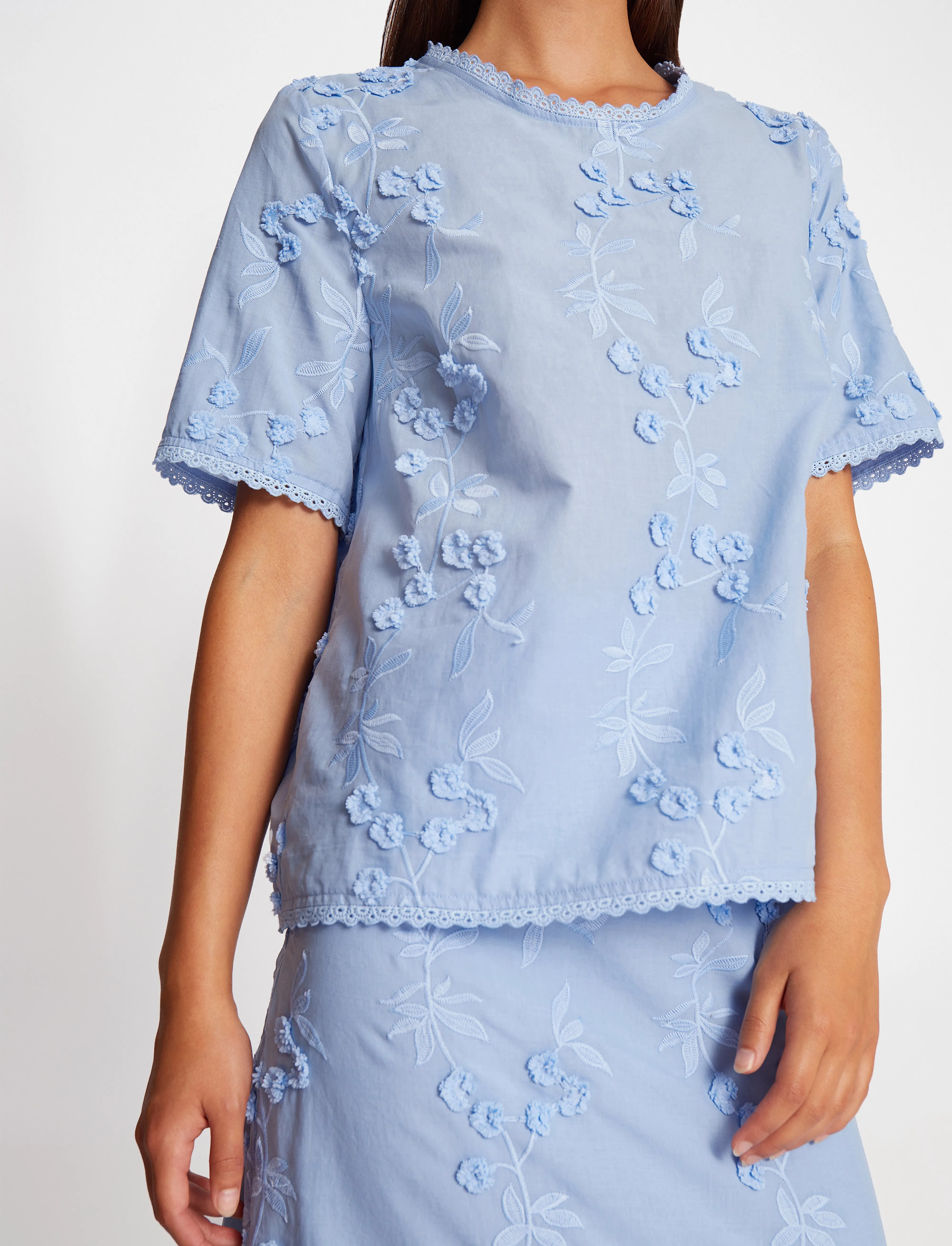 Munthe - UASTA - kortärmade blusar - blue - 4