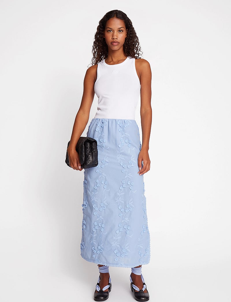 Munthe - URSA - midi-röcke - blue - 0