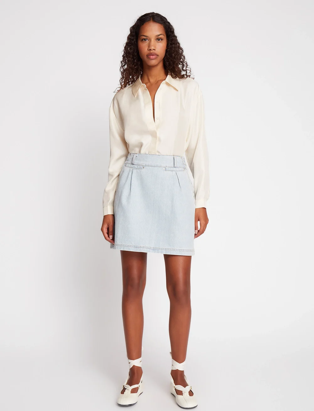 Munthe - UPALA - jeansröcke - light blue - 0