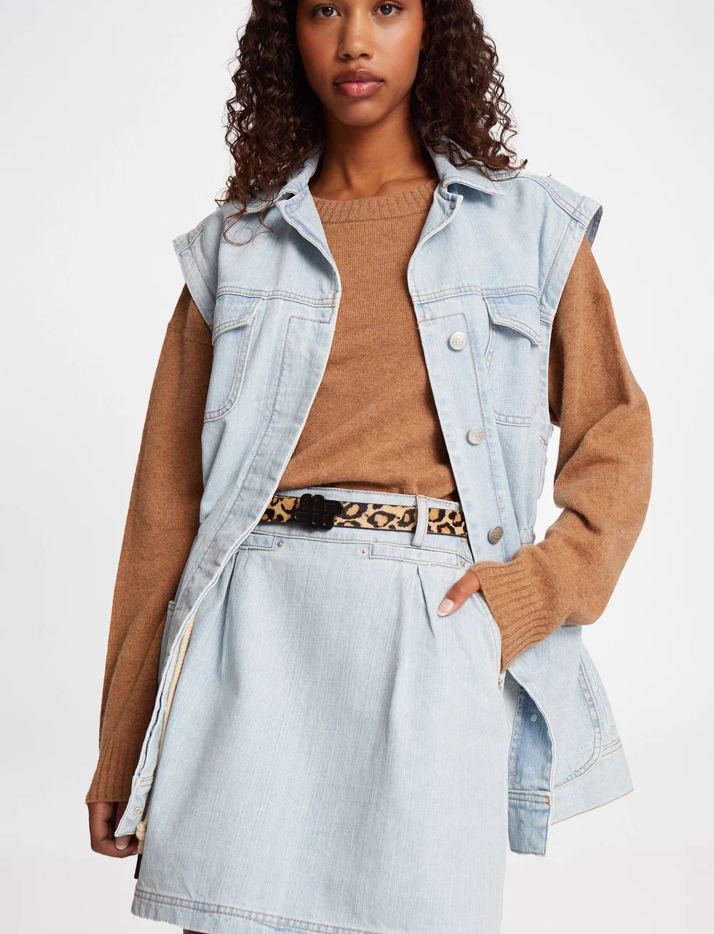 Munthe - UPALA - jeansröcke - light blue - 5