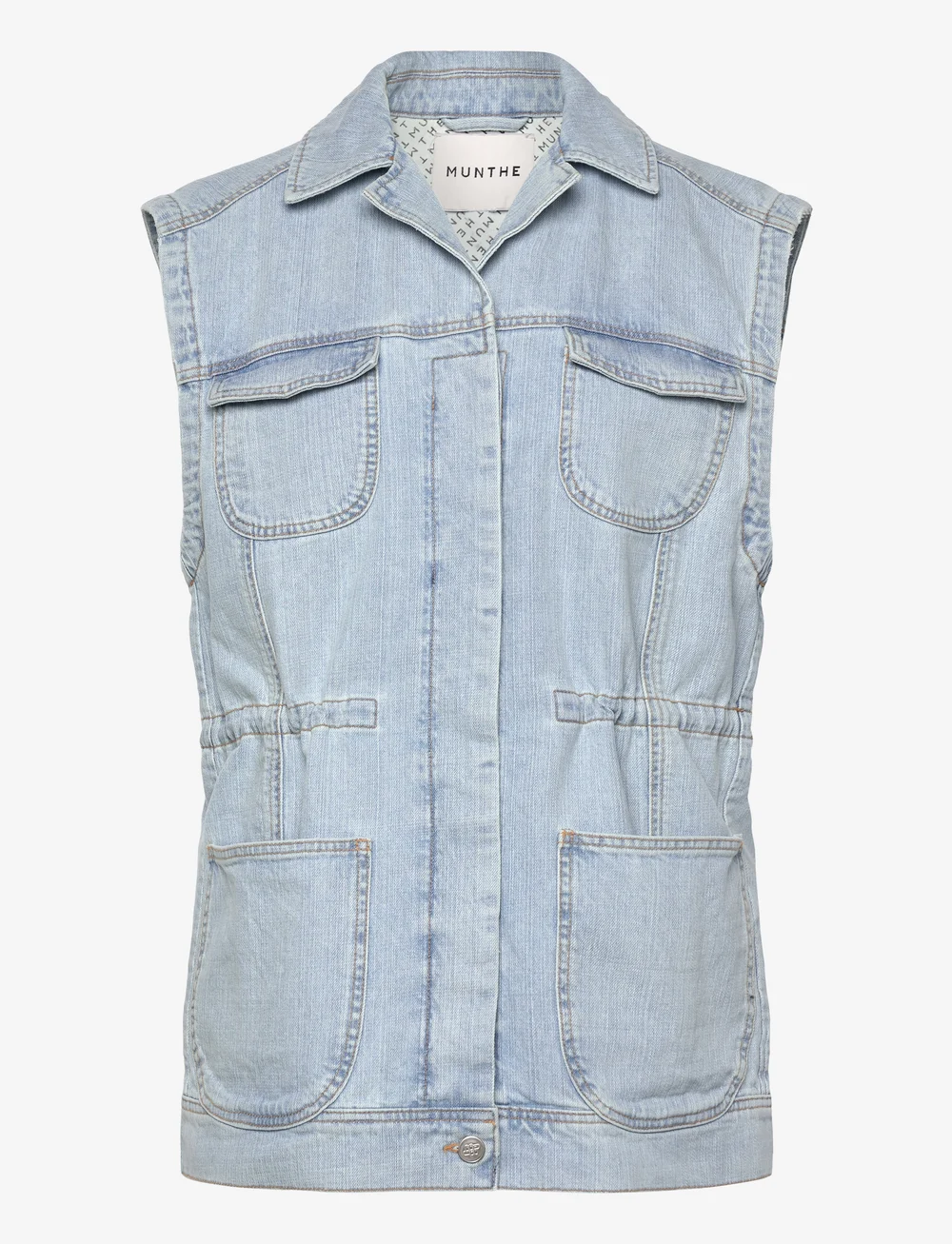 Munthe - USAMI - denim vests - light blue - 1
