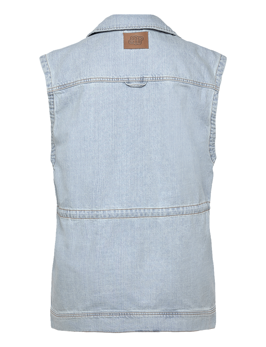 Munthe - USAMI - denim-westen - light blue - 2