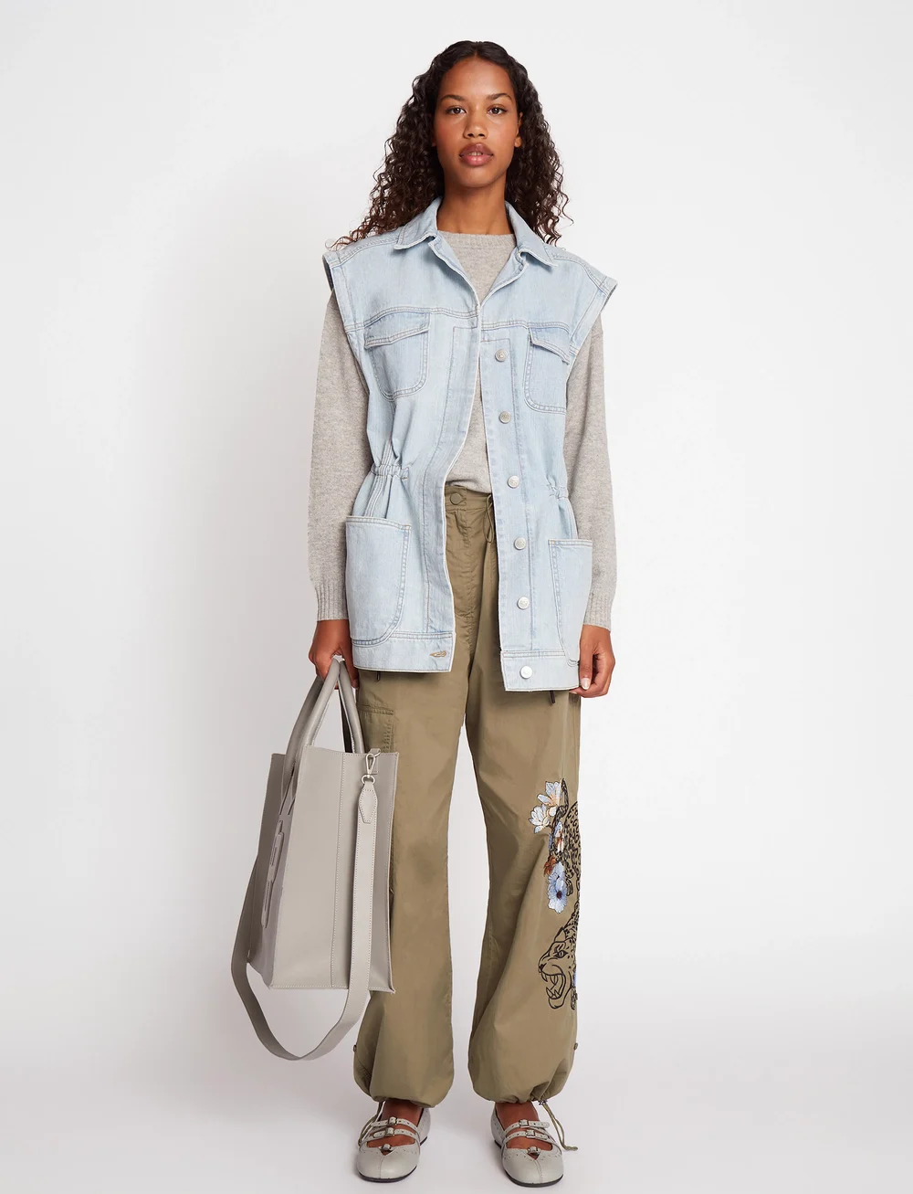 Munthe - USAMI - denim vests - light blue - 0