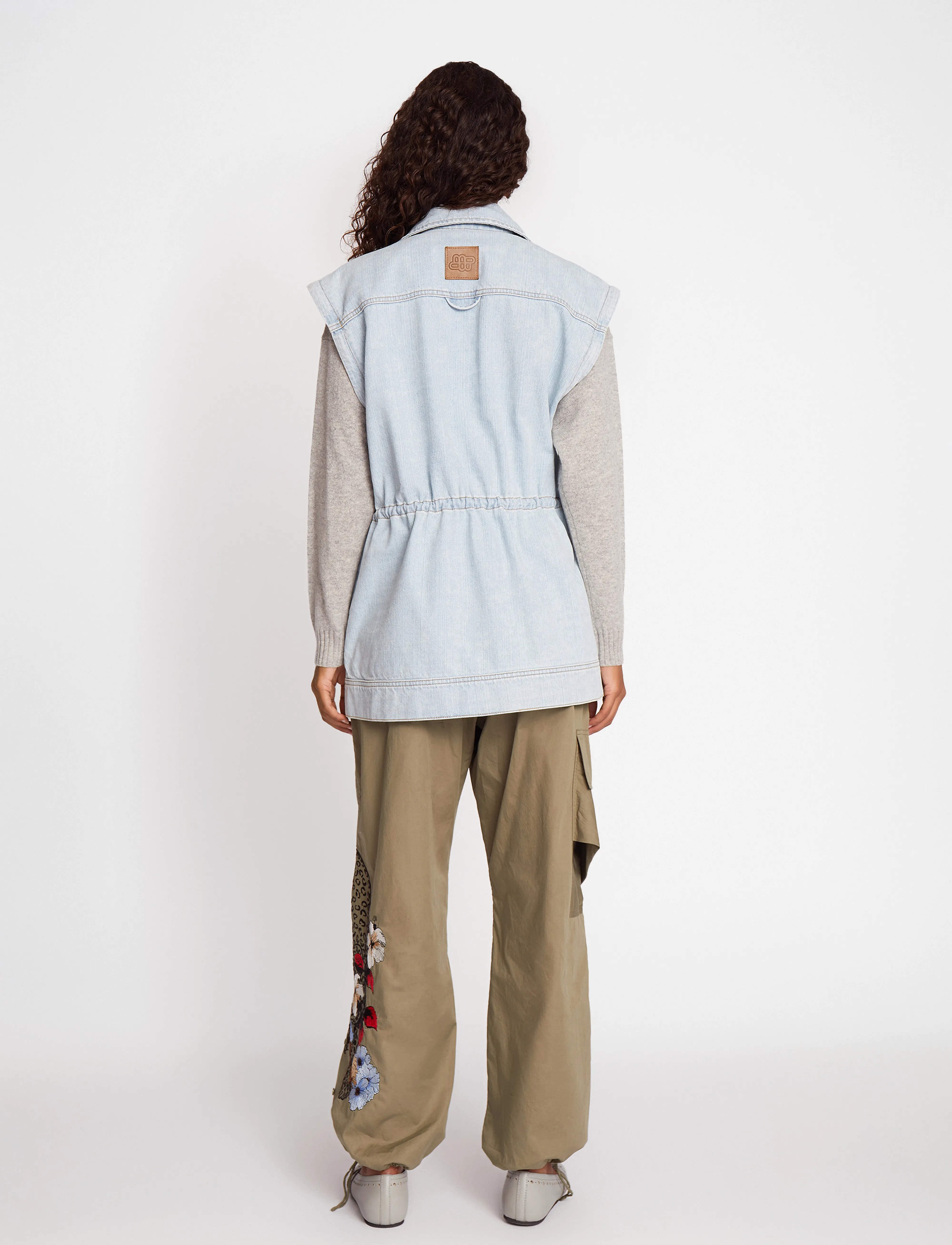 Munthe - USAMI - denim-westen - light blue - 3