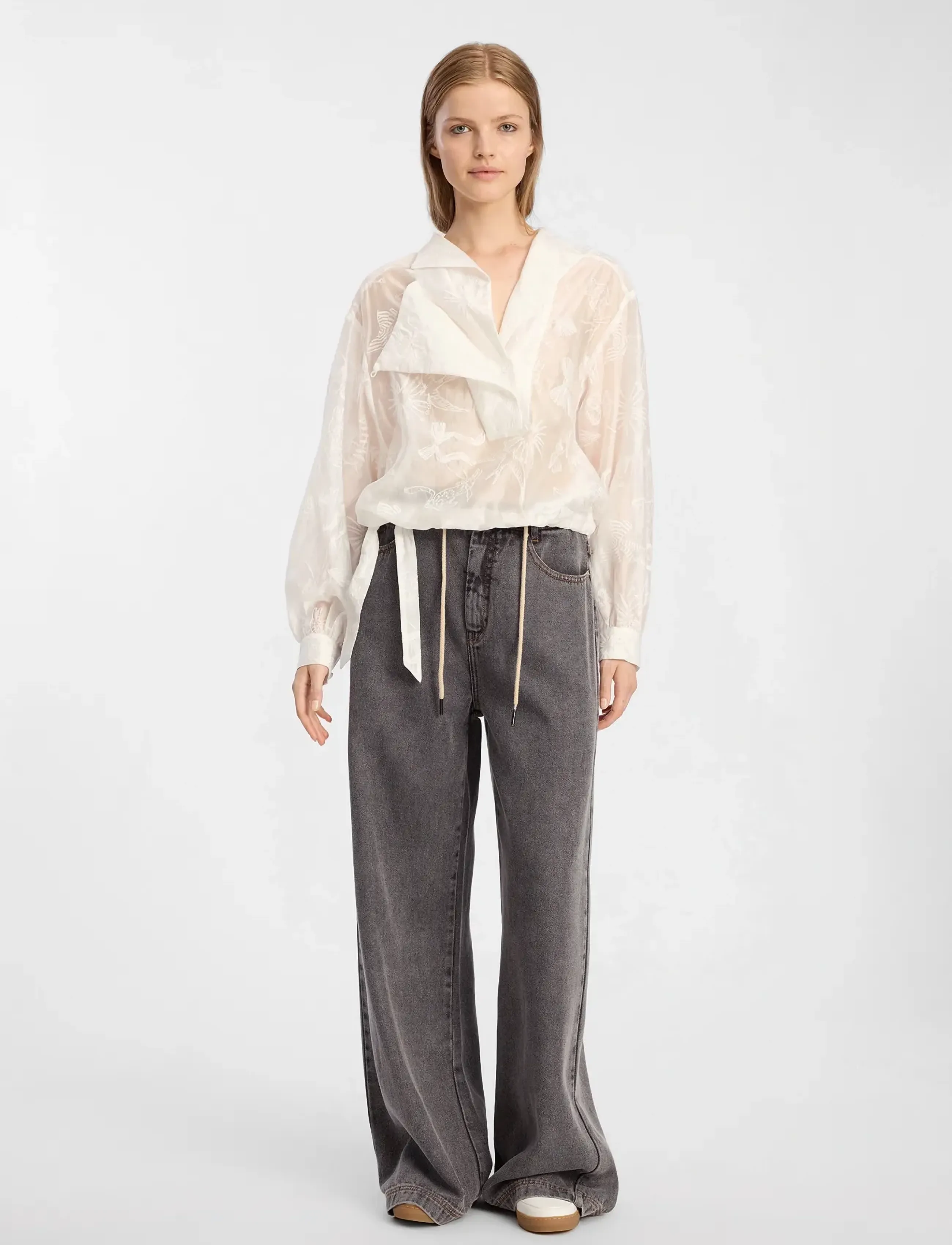 Munthe BELICIA - Blouses à manches longues - WHITE / white