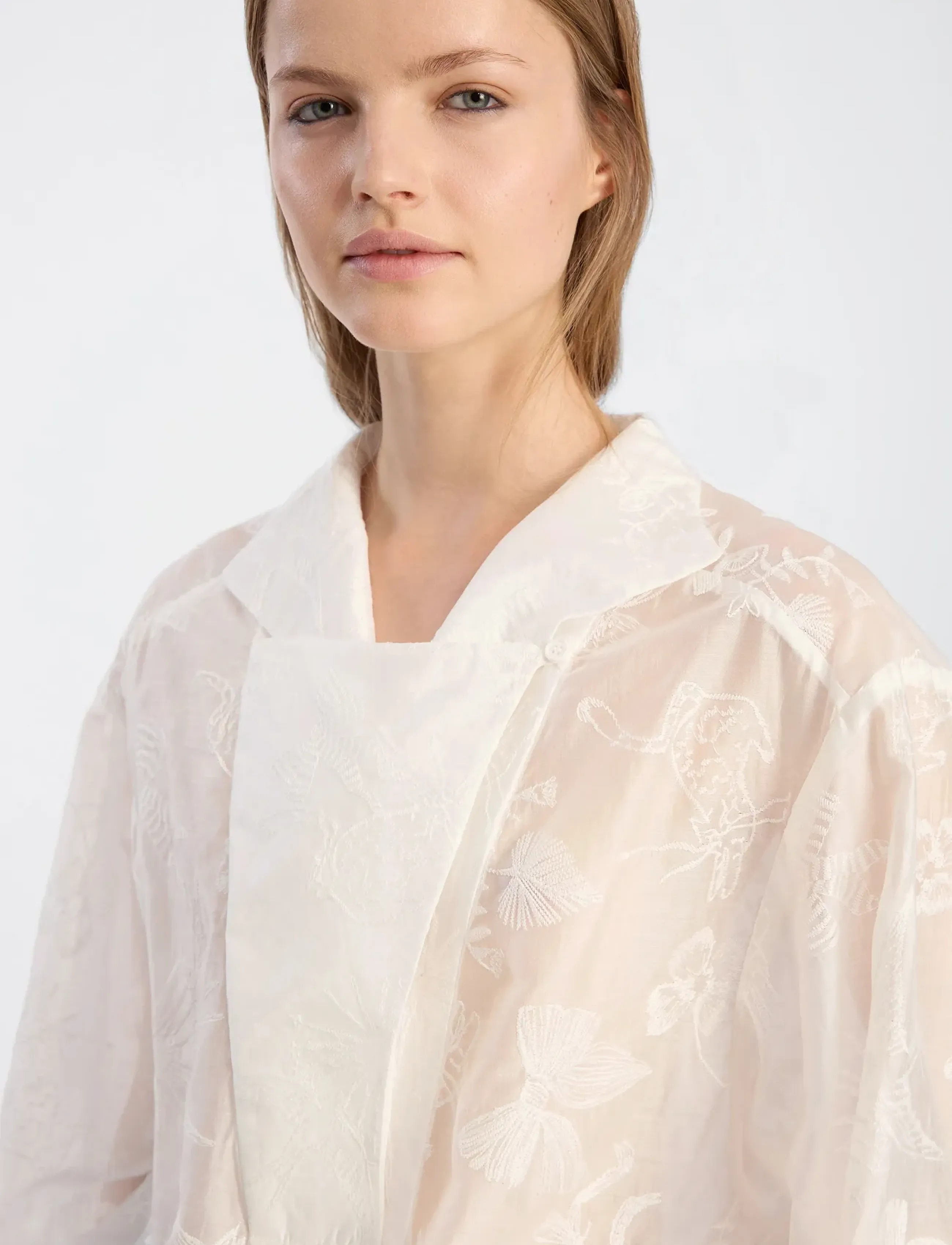 Munthe - BELICIA - langerma blússur - white - 3