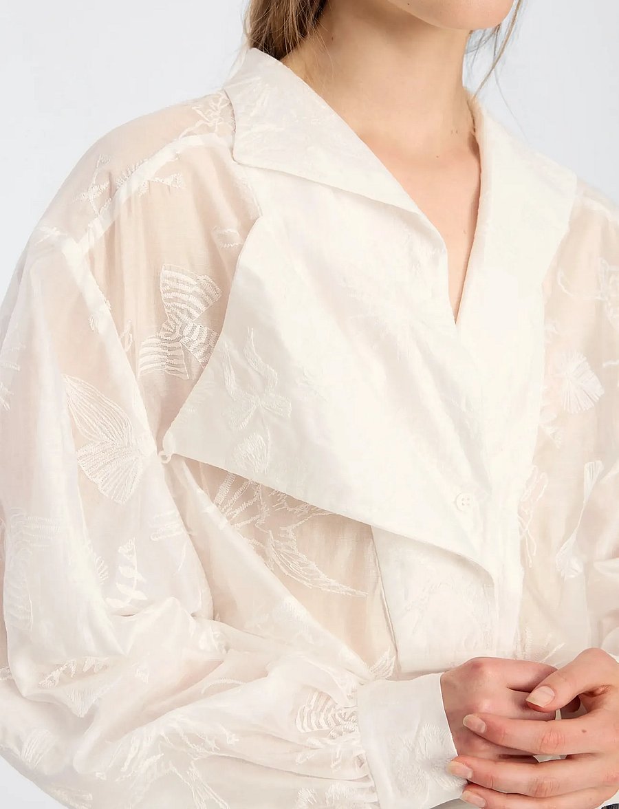 Munthe - BELICIA - langærmede bluser - white - 4