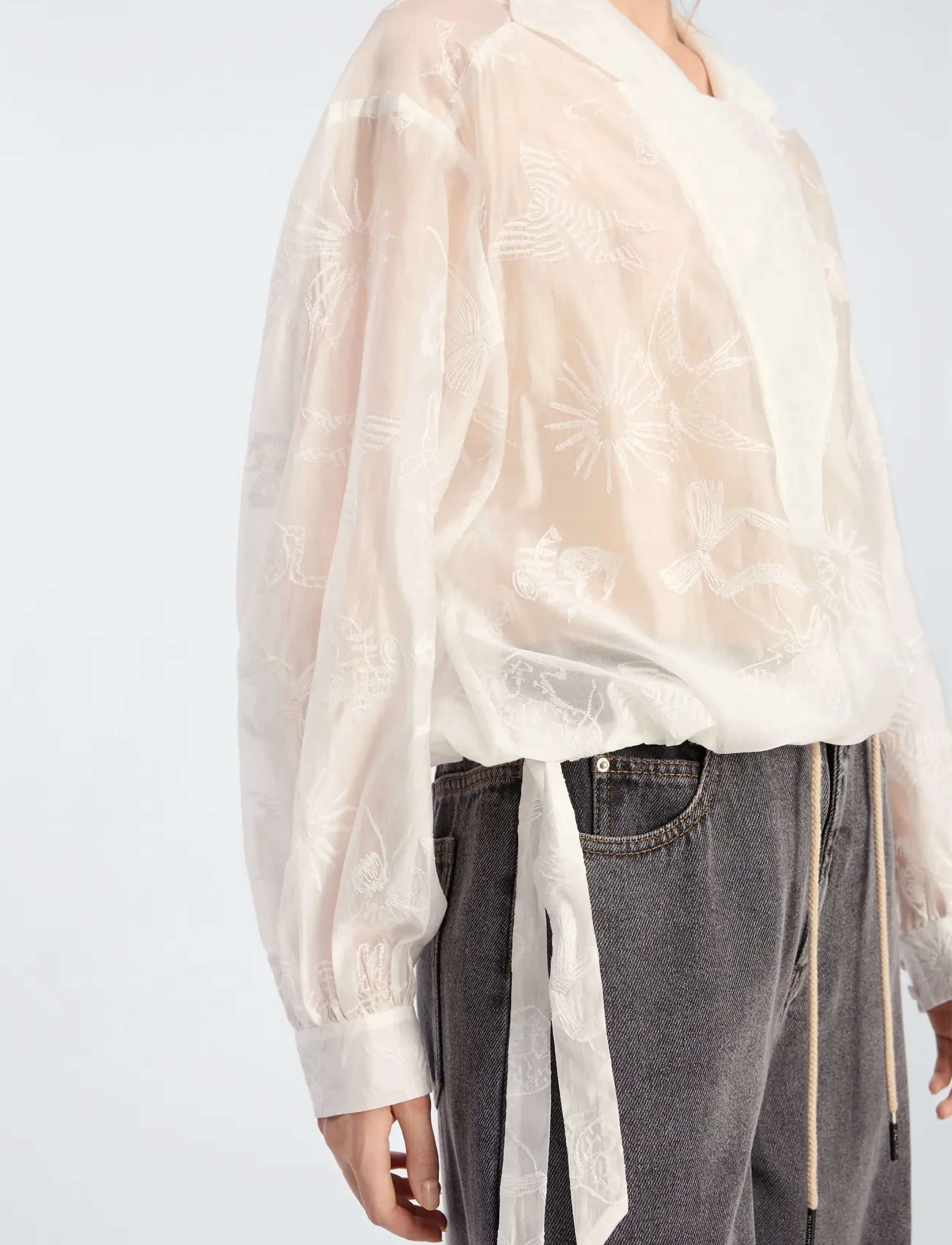 Munthe - BELICIA - langerma blússur - white - 5