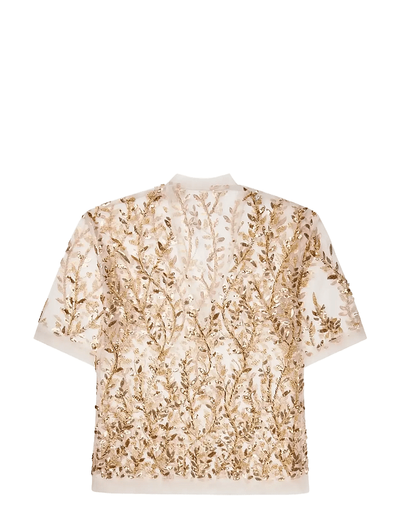 Munthe - BABUR - kurzämlige blusen - gold - 1