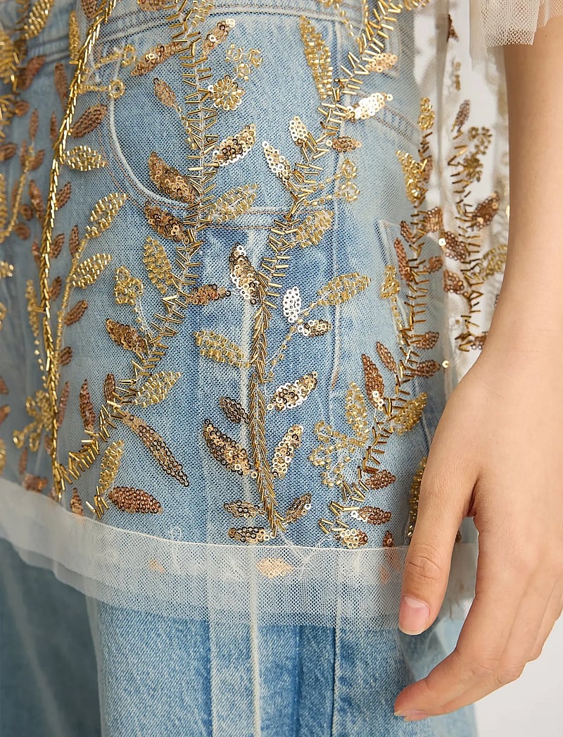 Munthe - BABUR - kurzämlige blusen - gold - 4