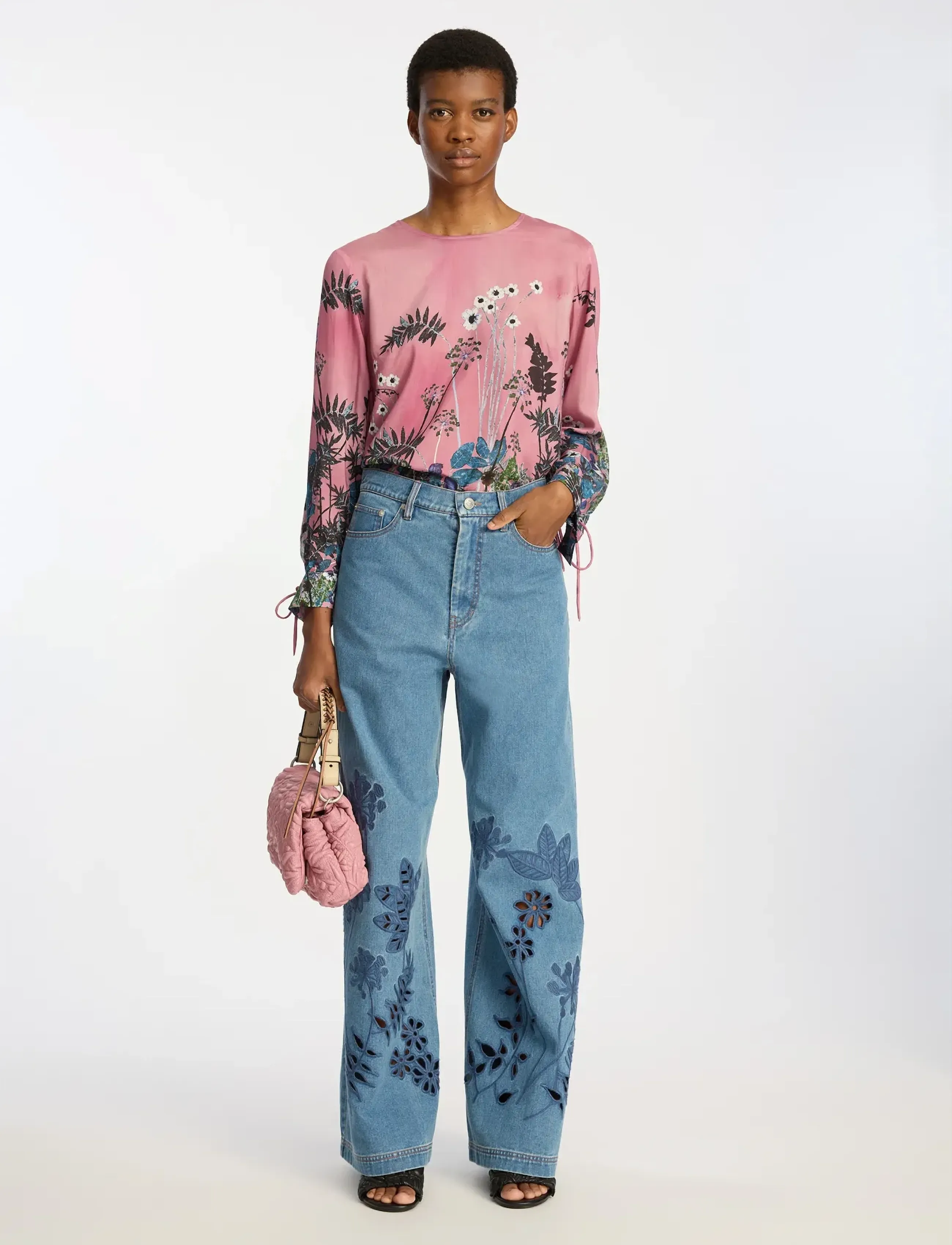 Munthe BASILIA - Munthe - PRINT BERRY / pink/rose