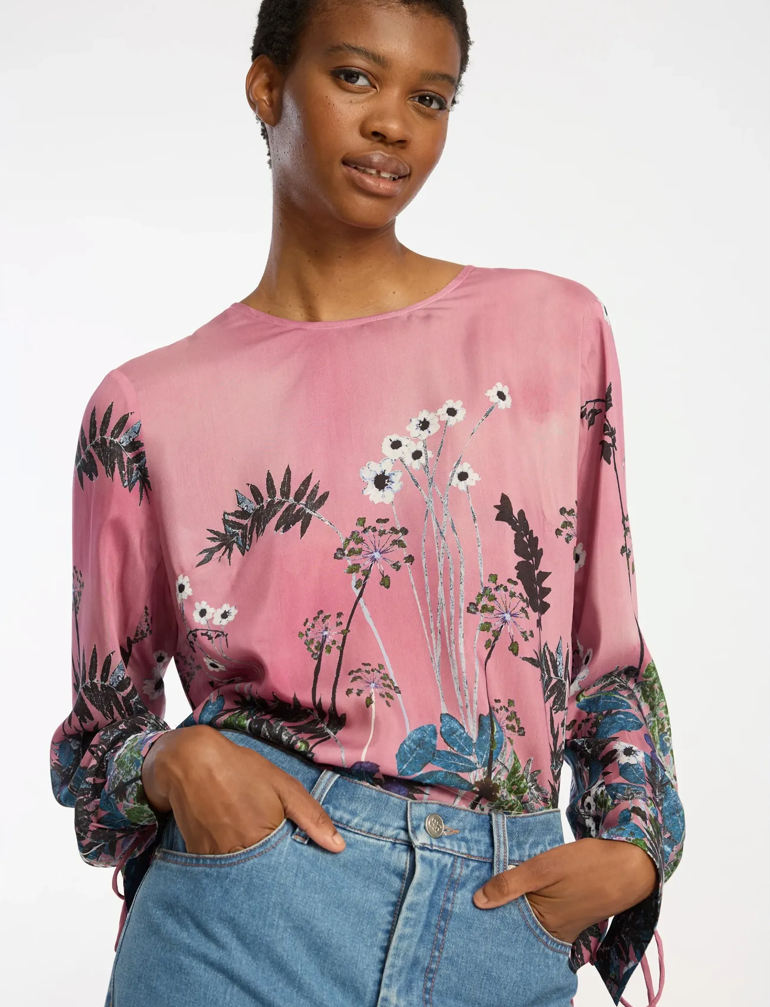 Munthe - BASILIA - långärmade blusar - print berry - 3